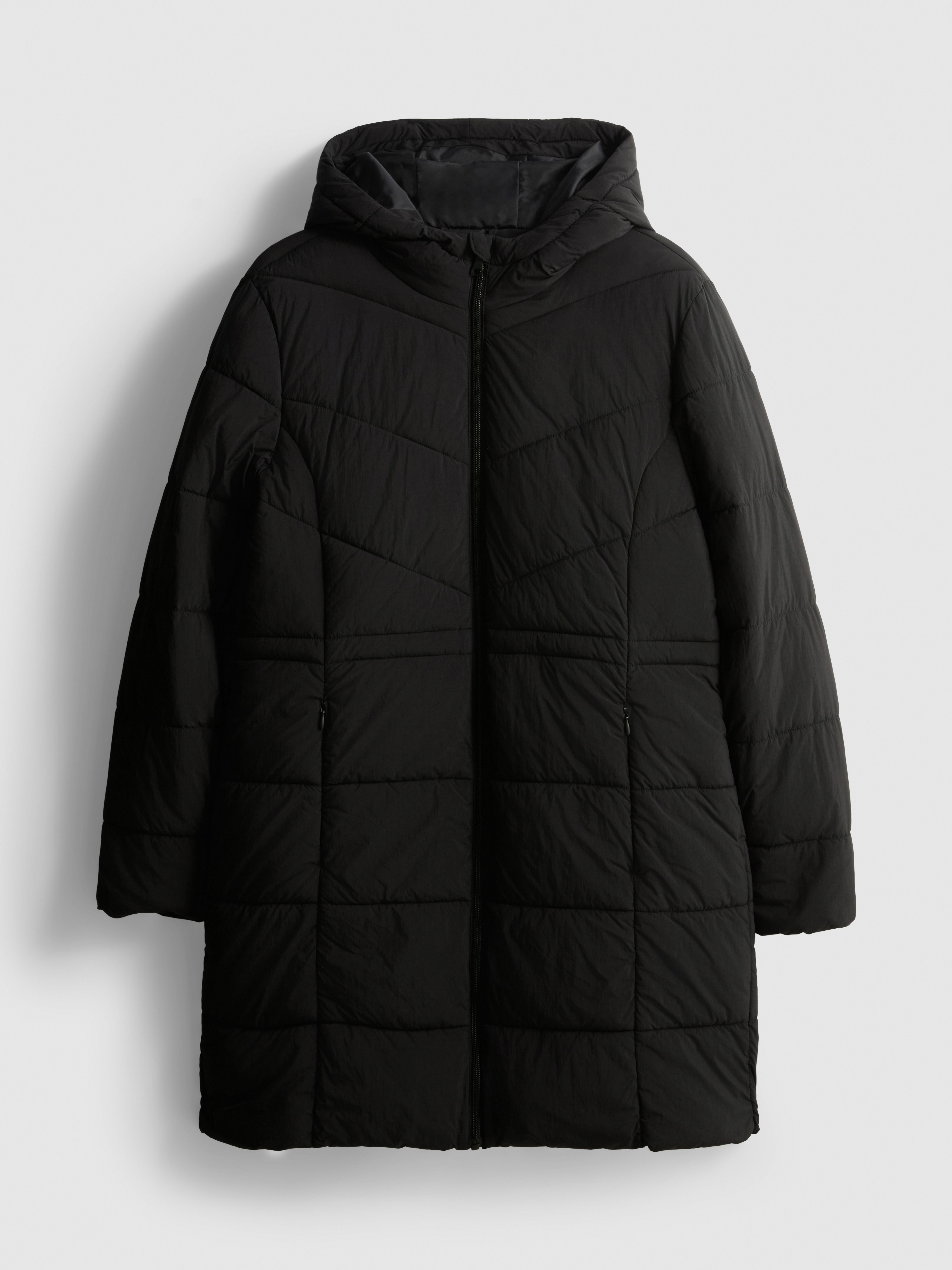Longline Hooded Puffer Jacket