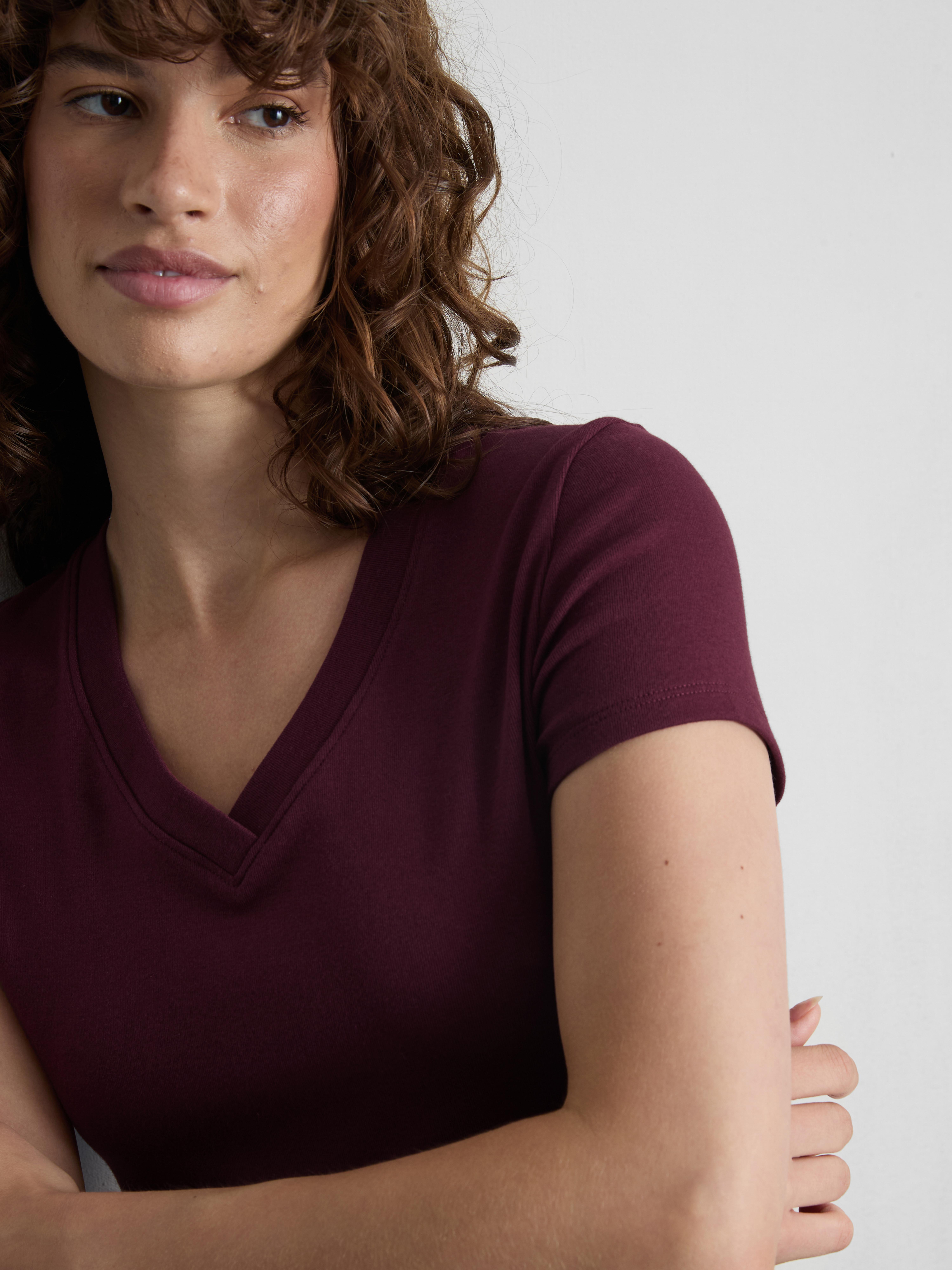 The Primark Scene | T-shirt court en coton à col en V