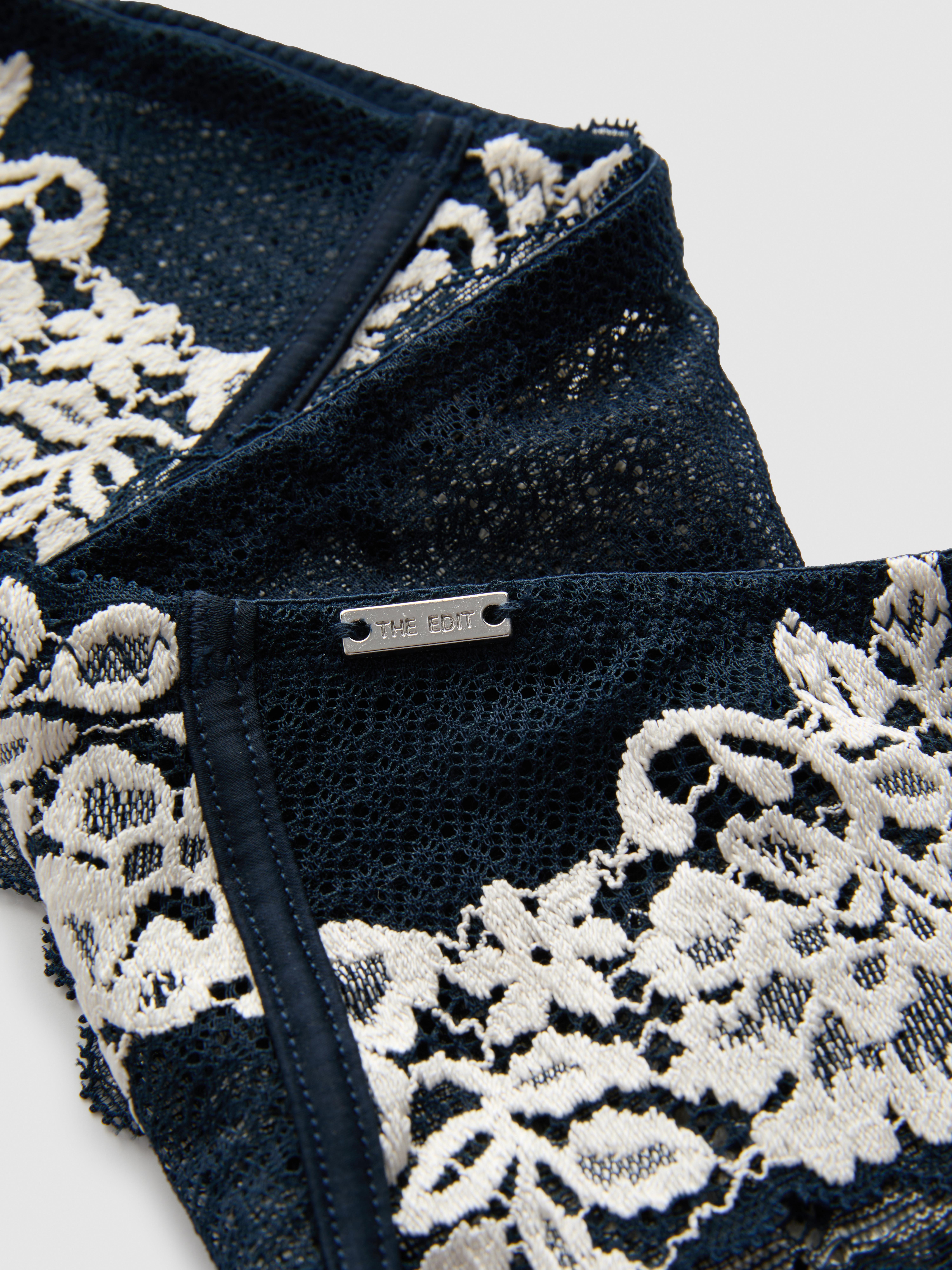 The Edit Floral Lace Hipster Briefs