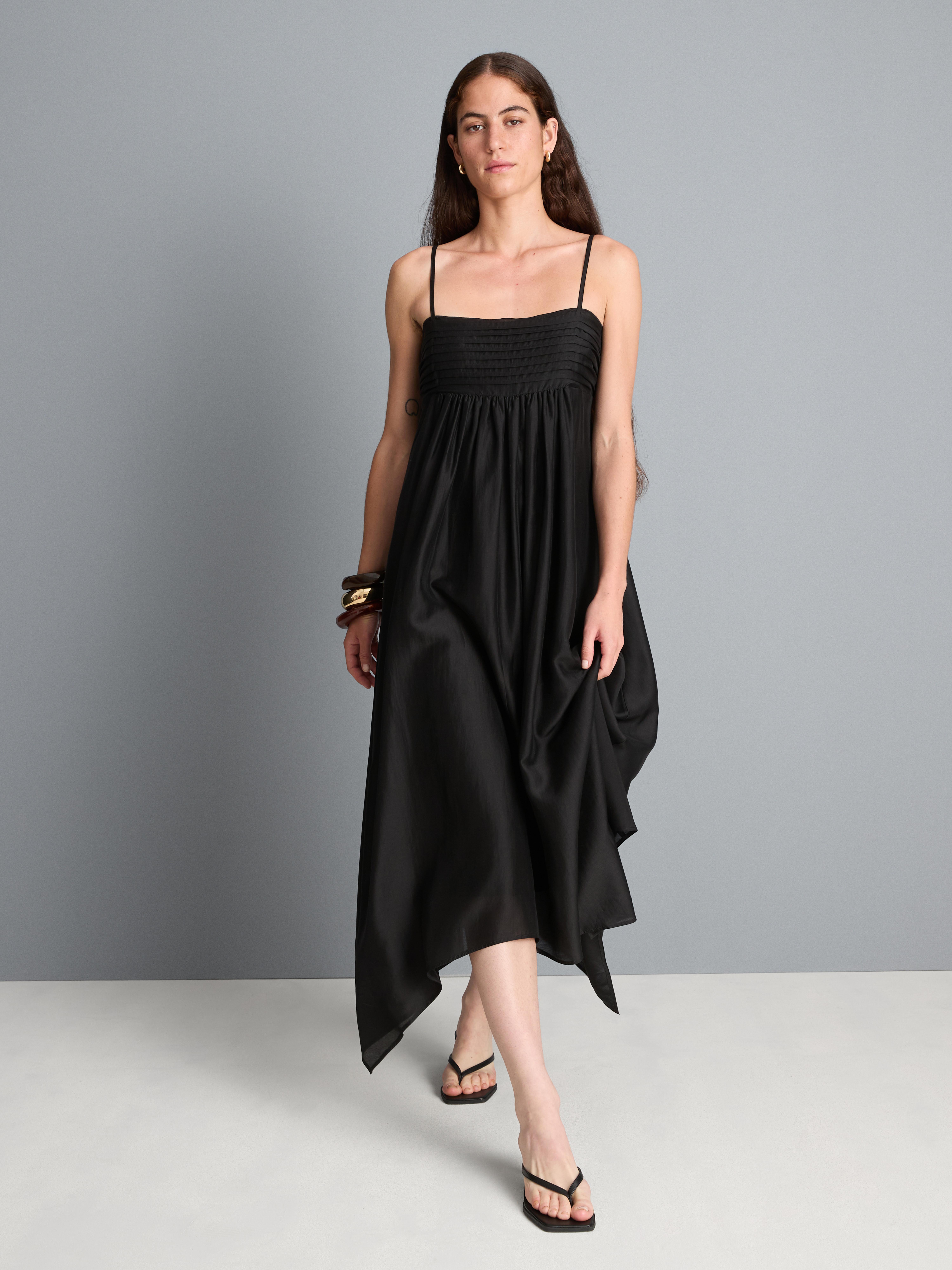 Hanky Hem Midi Dress