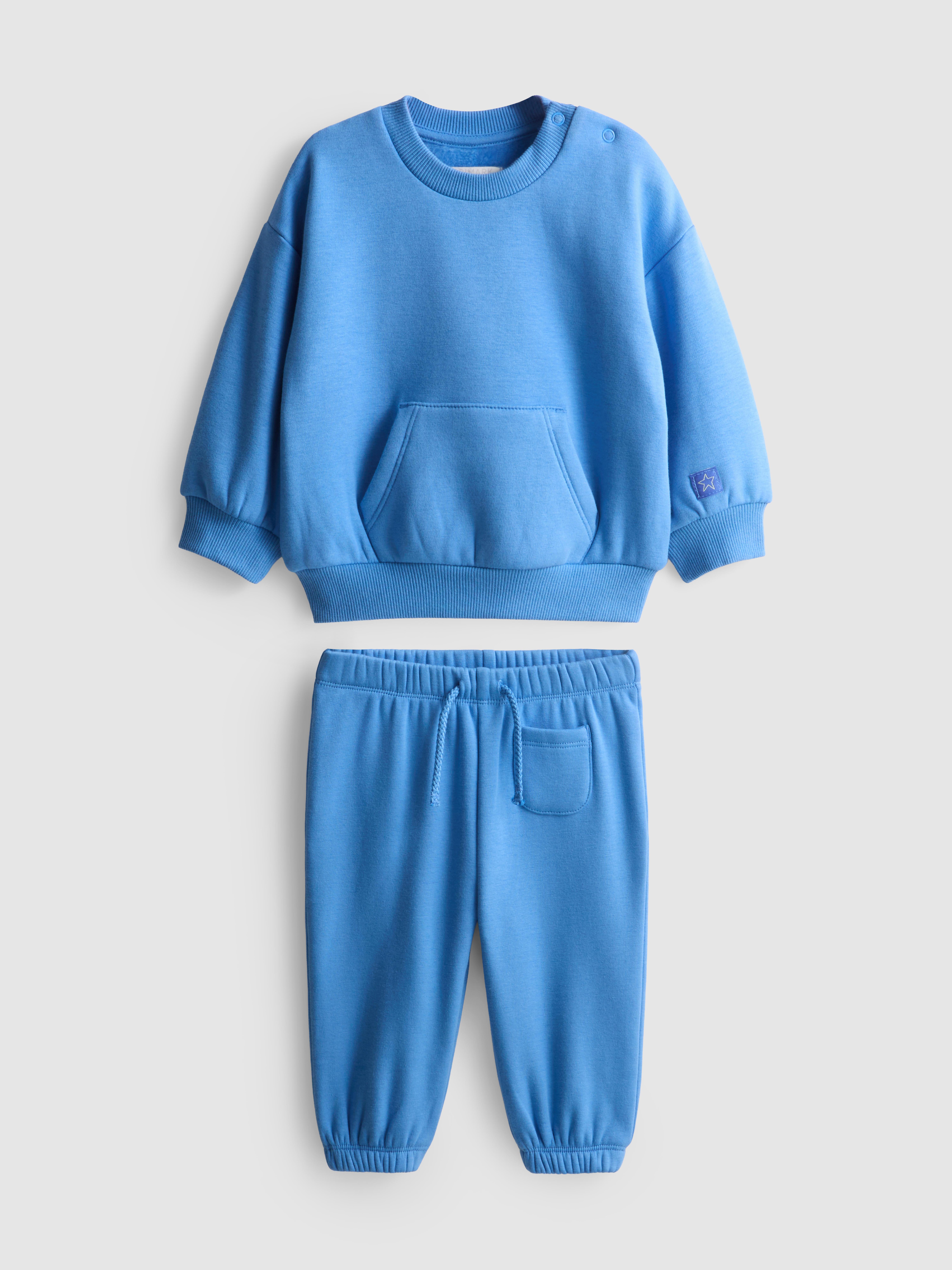 0-18mths | Sweatshirt and Cuffed Joggers Newborn Set