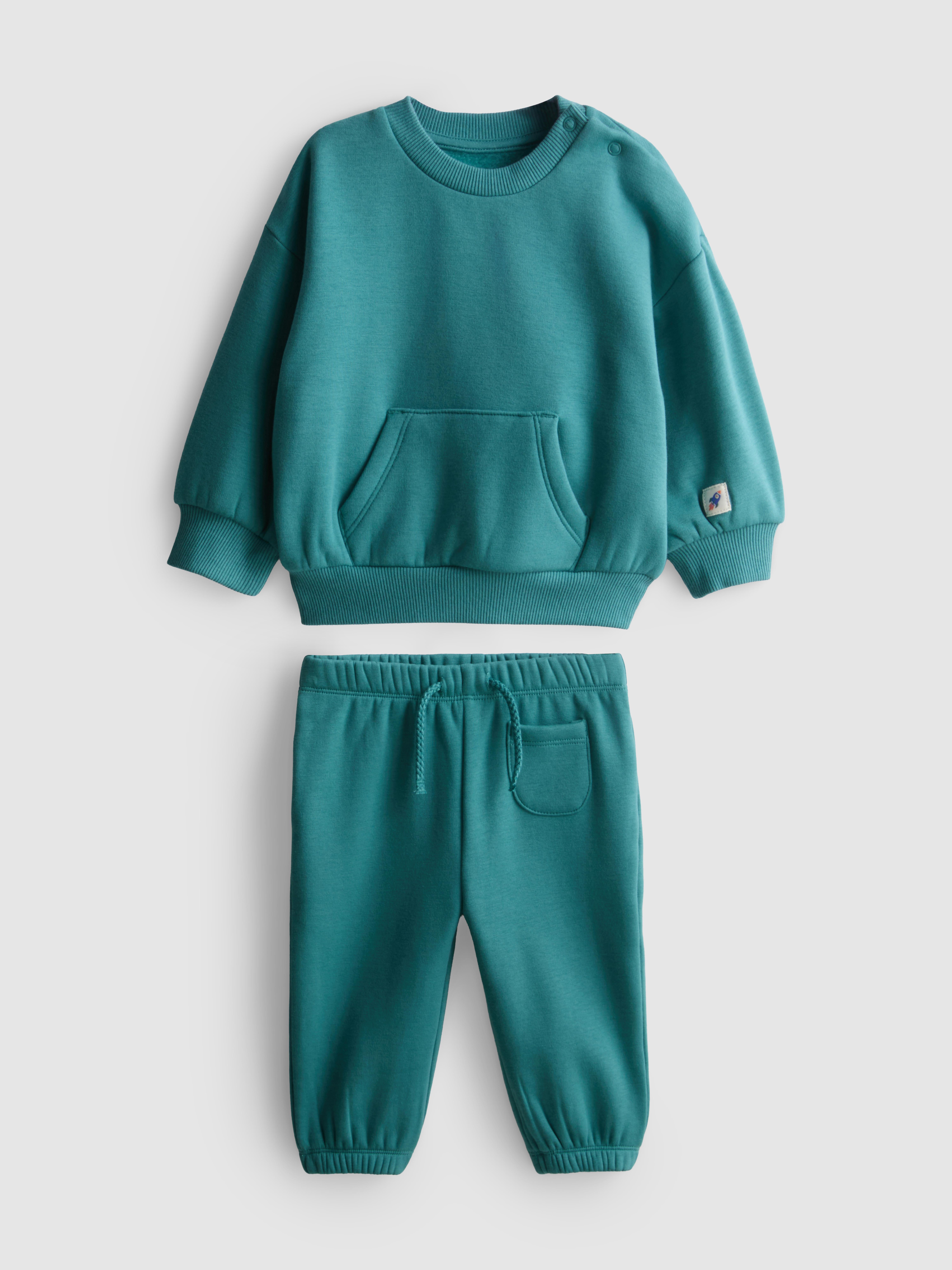 0-18mths | Sweatshirt and Cuffed Joggers Newborn Set
