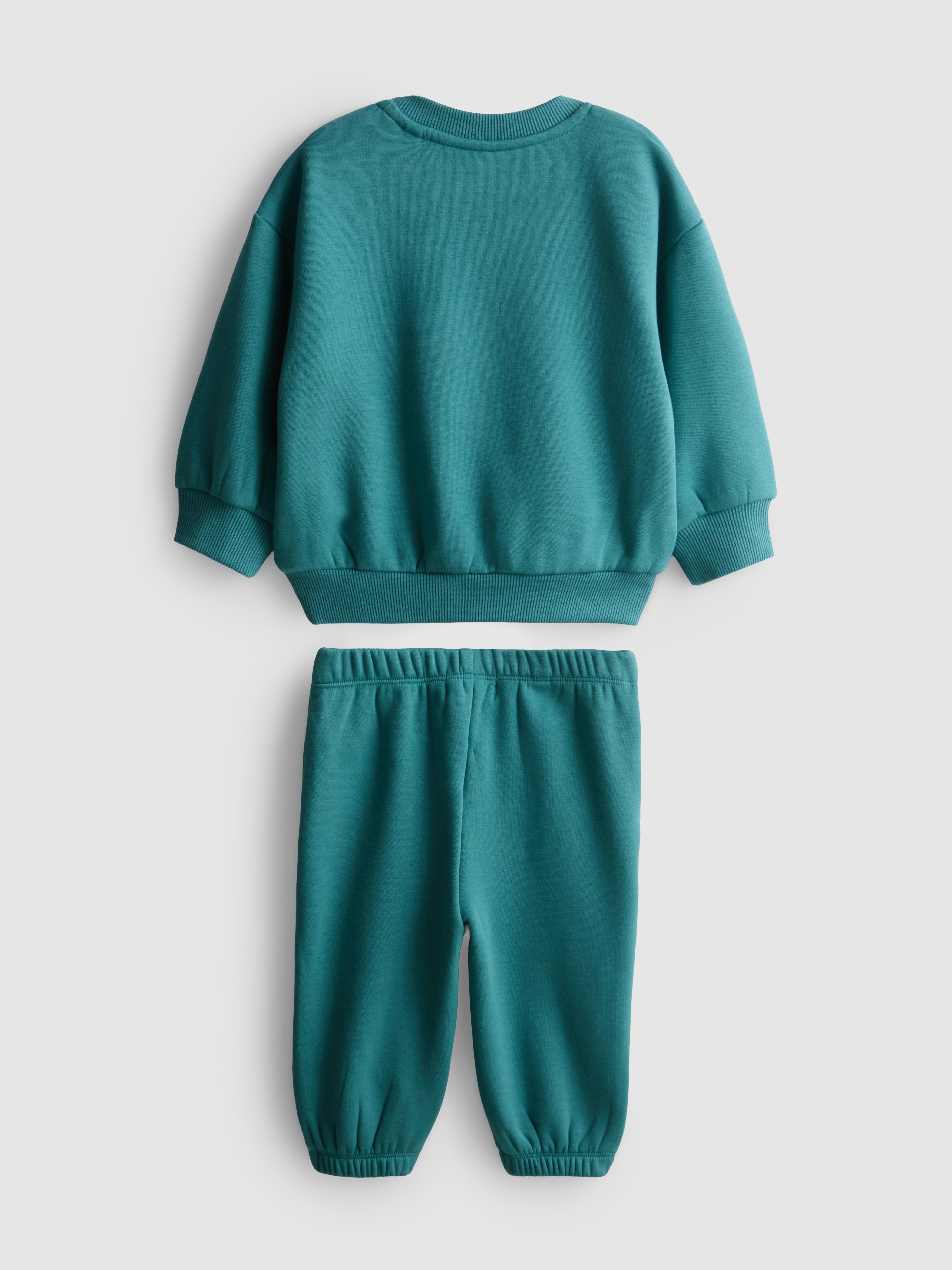 0-18mths | Sweatshirt and Cuffed Joggers Newborn Set