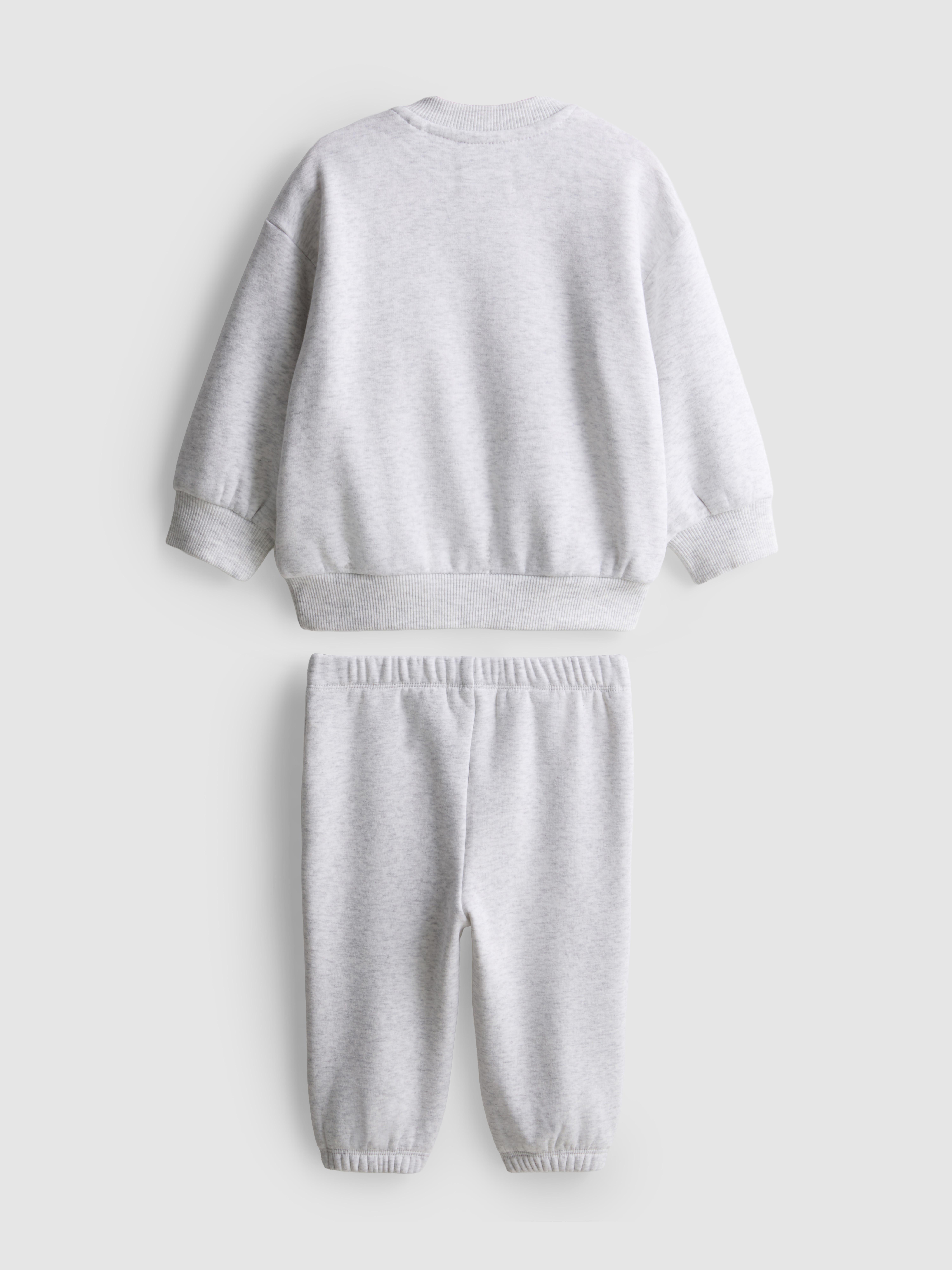 0-18mths | Sweatshirt and Cuffed Joggers Newborn Set