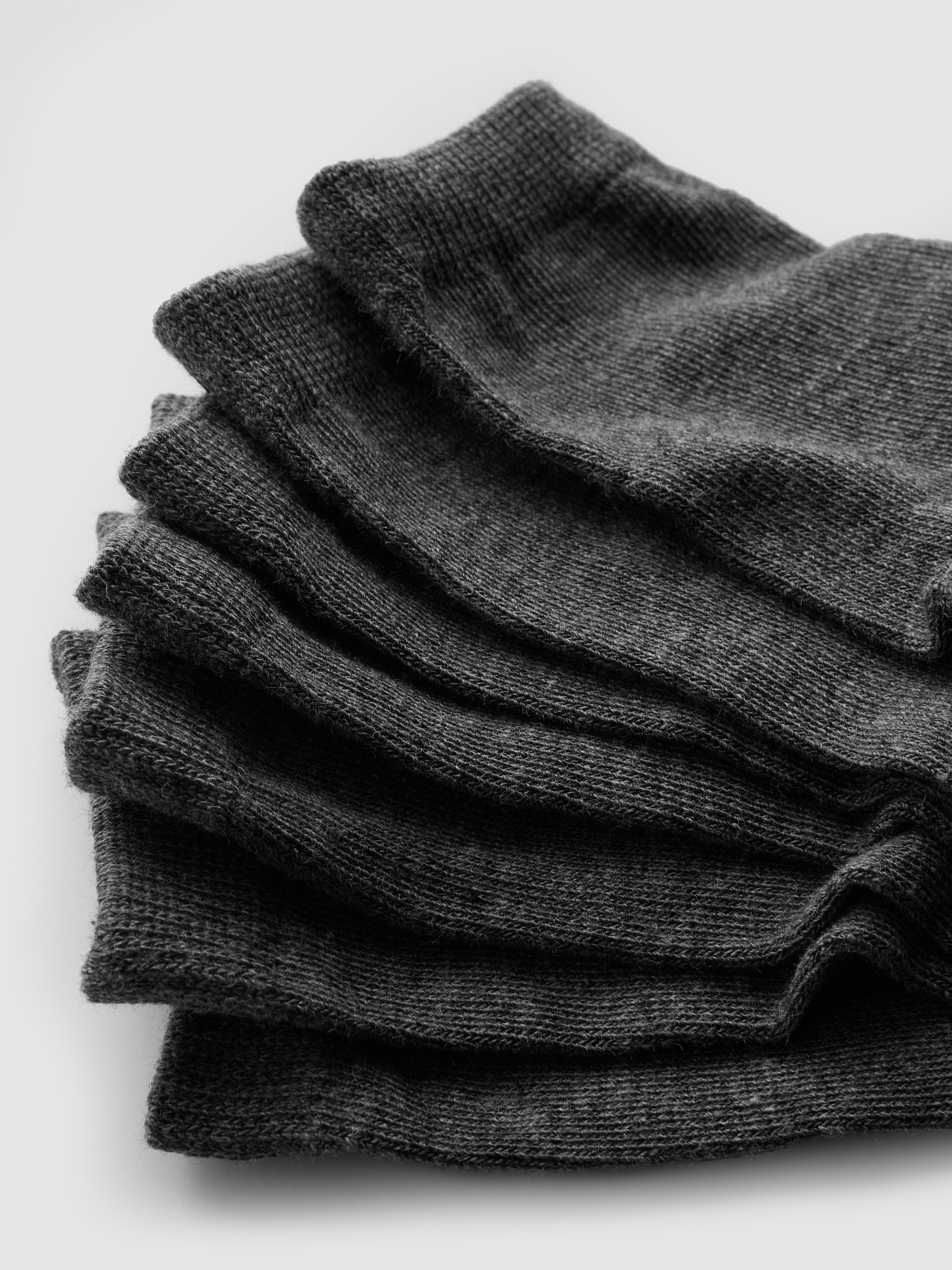 7pk Cotton-Rich Seamless Ankle Socks