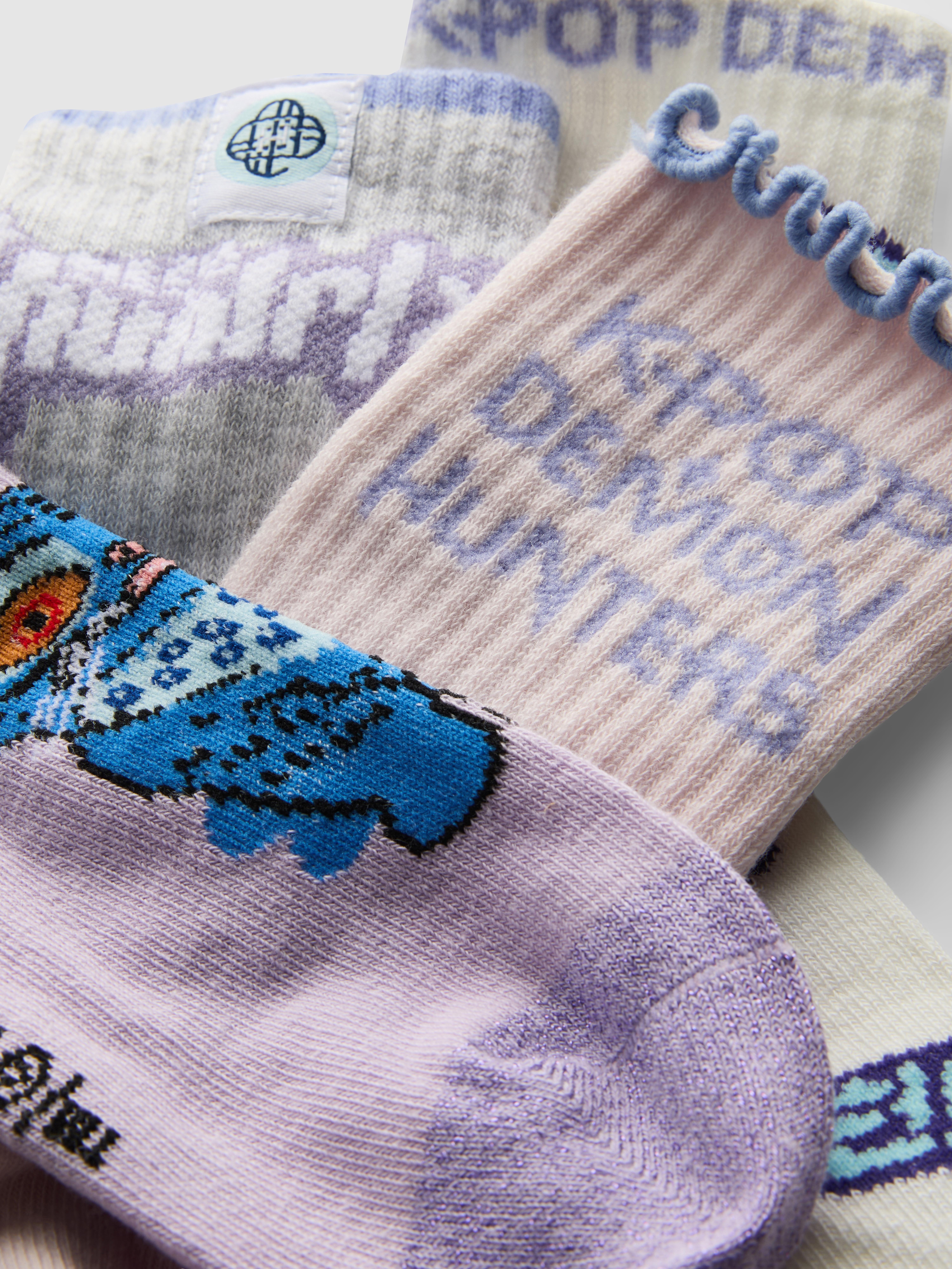 4pk KPop Demon Hunters Ankle Socks