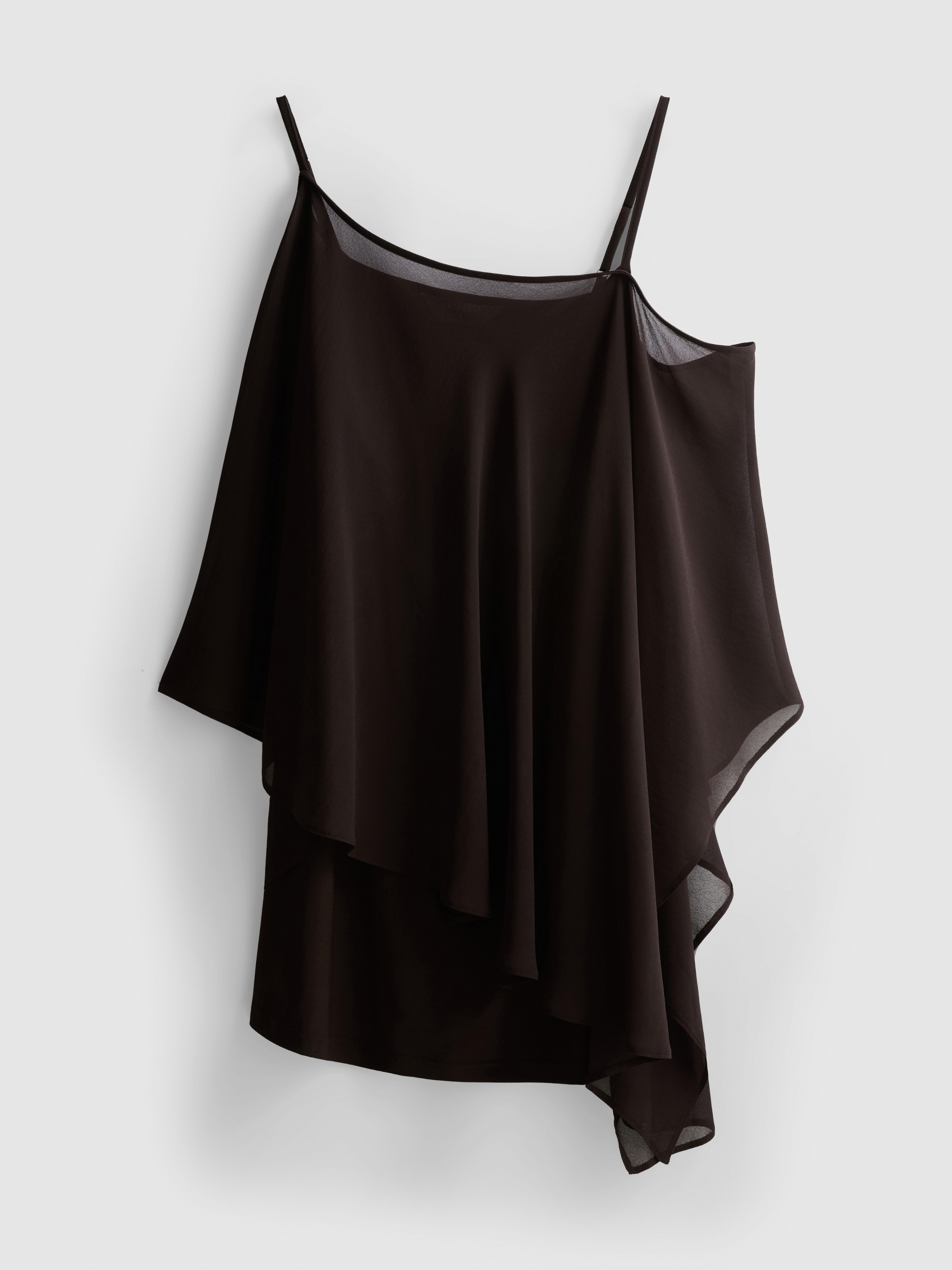 Asymmetrical Cape Mini Dress