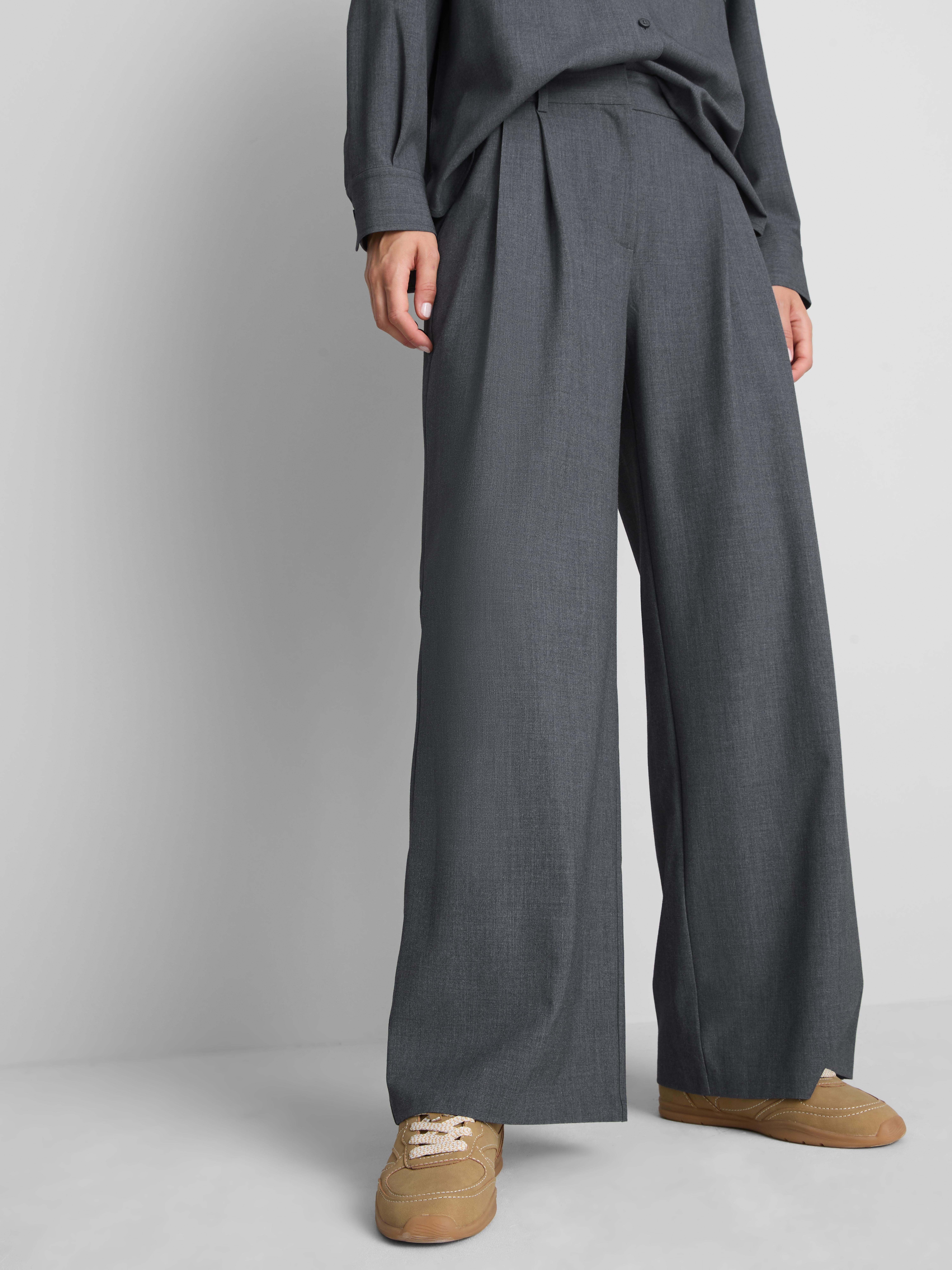 Paula Echevarría Wide Leg Pleated Trousers