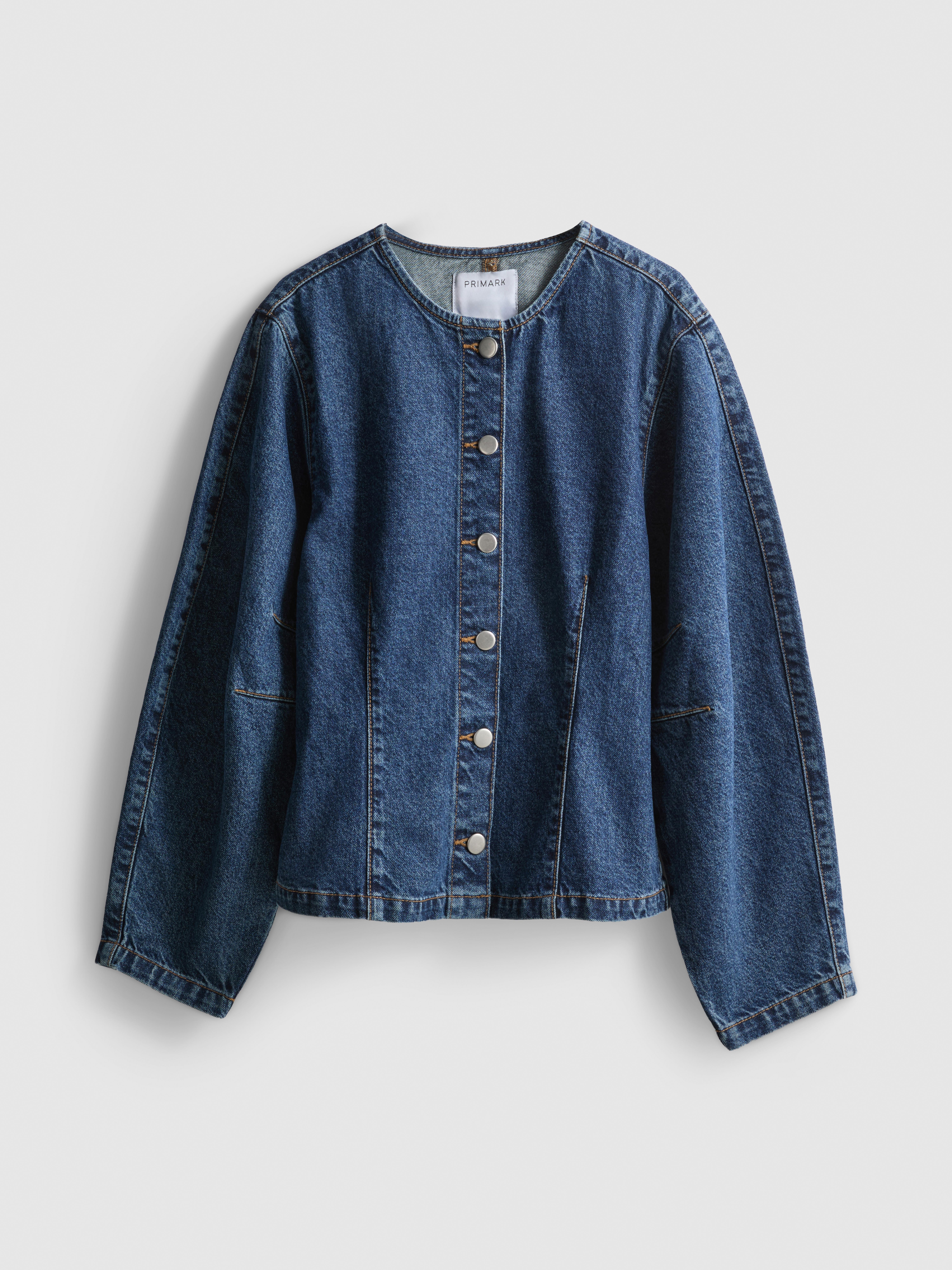 Paula Echevarría Denim Collarless Top