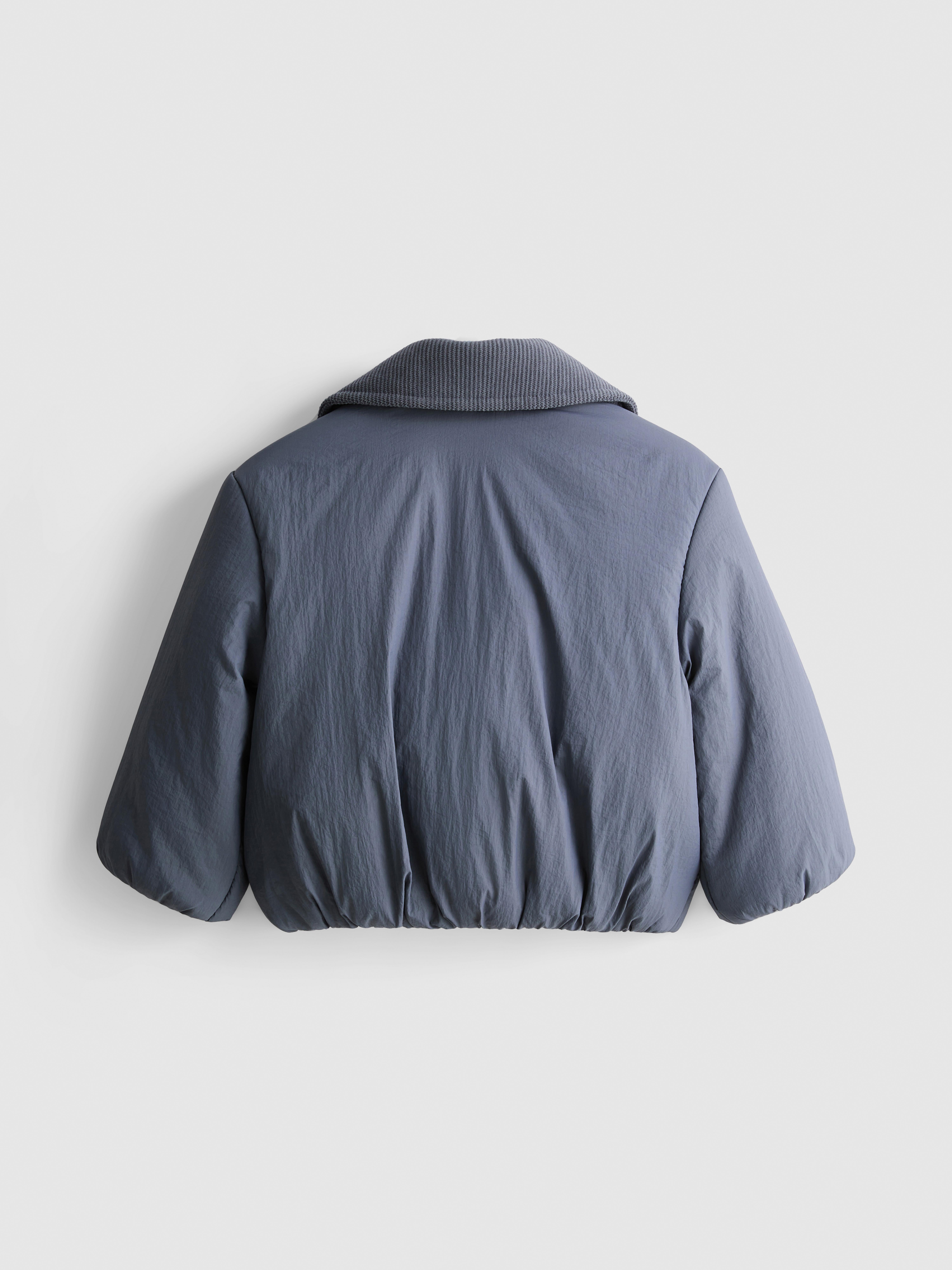 0-18mths | Corduroy Collared Newborn Puffer Jacket