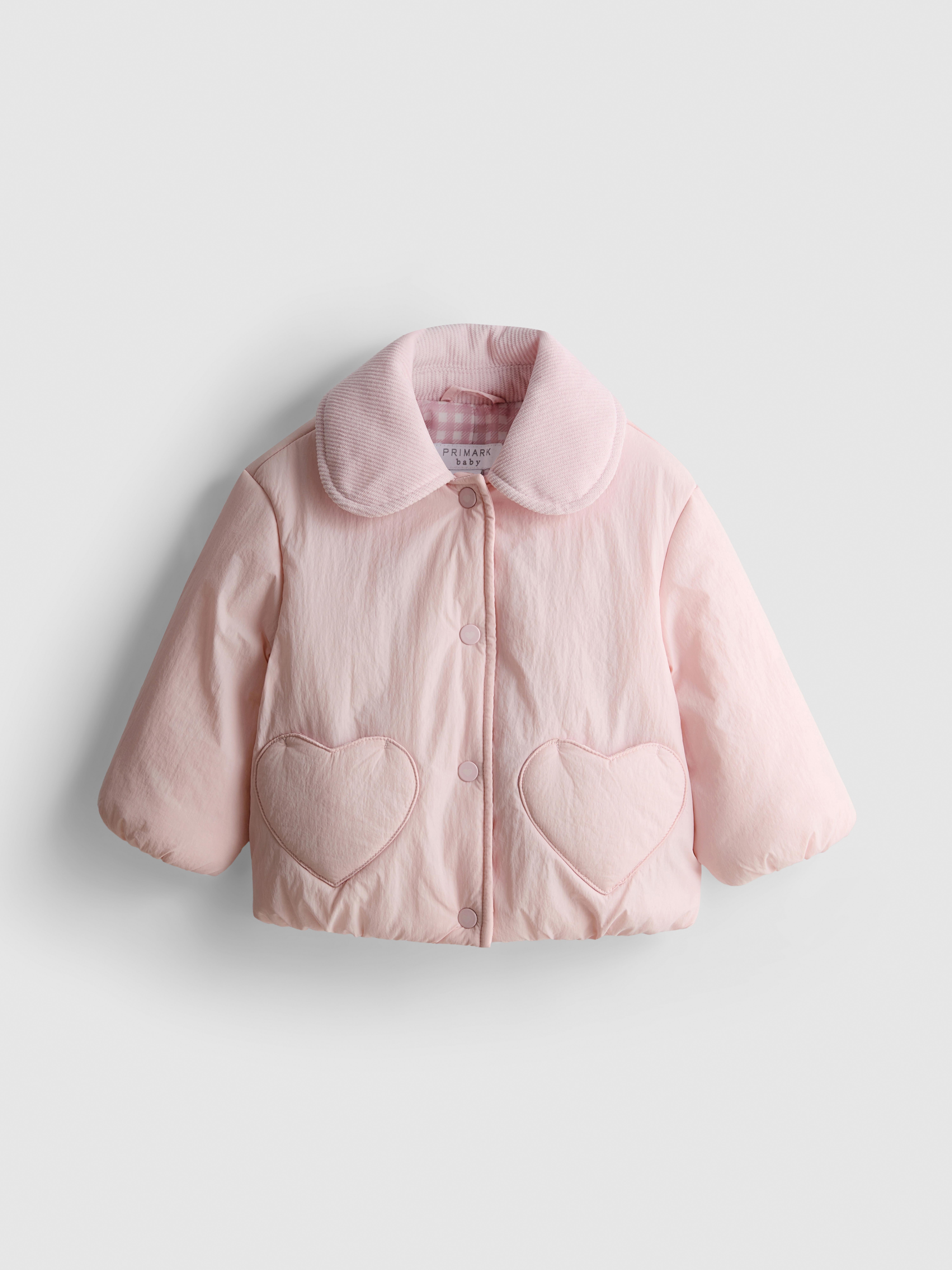 0-18mths | Corduroy Collared Newborn Puffer Jacket