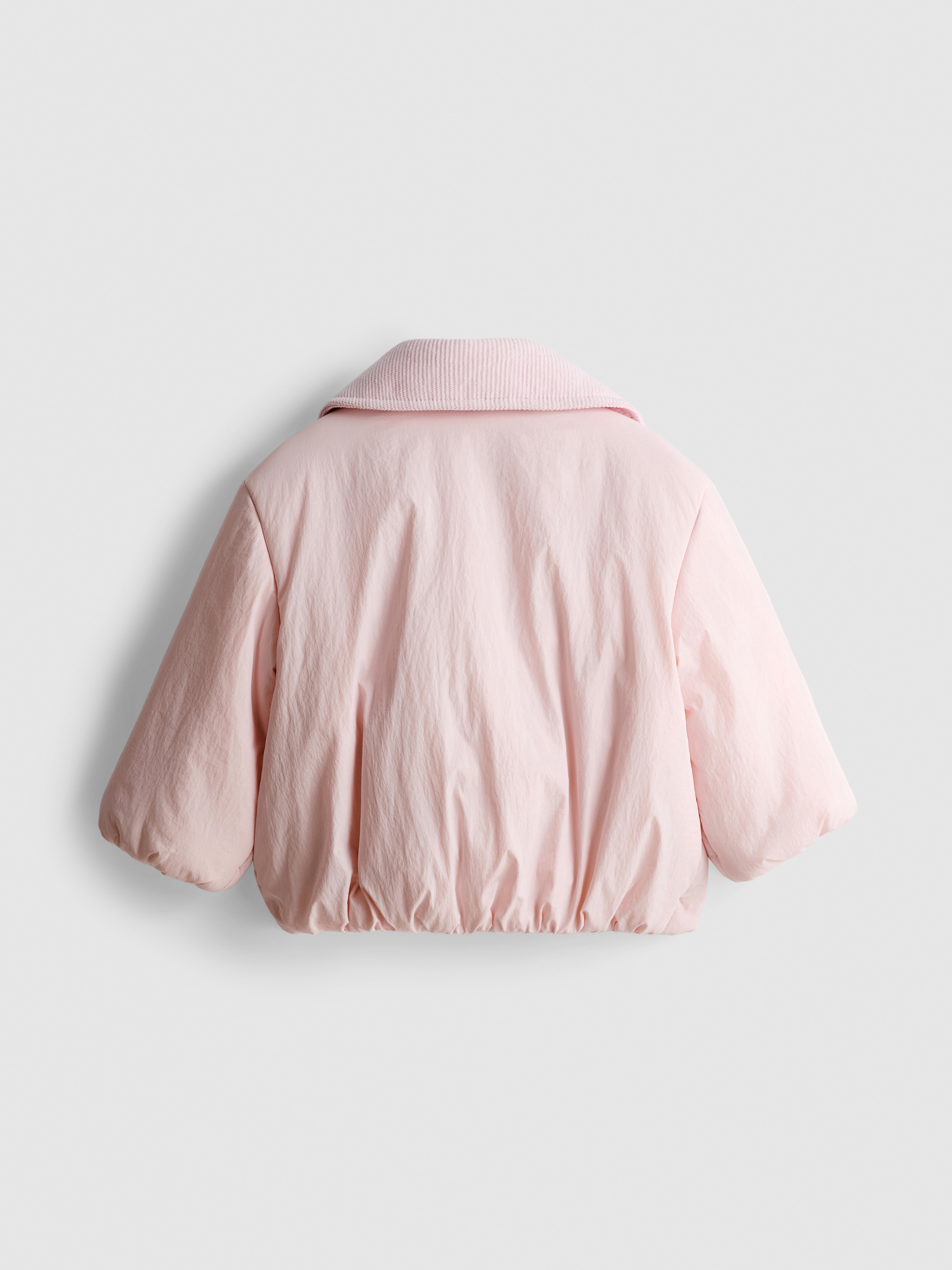 0-18mths | Corduroy Collared Newborn Puffer Jacket