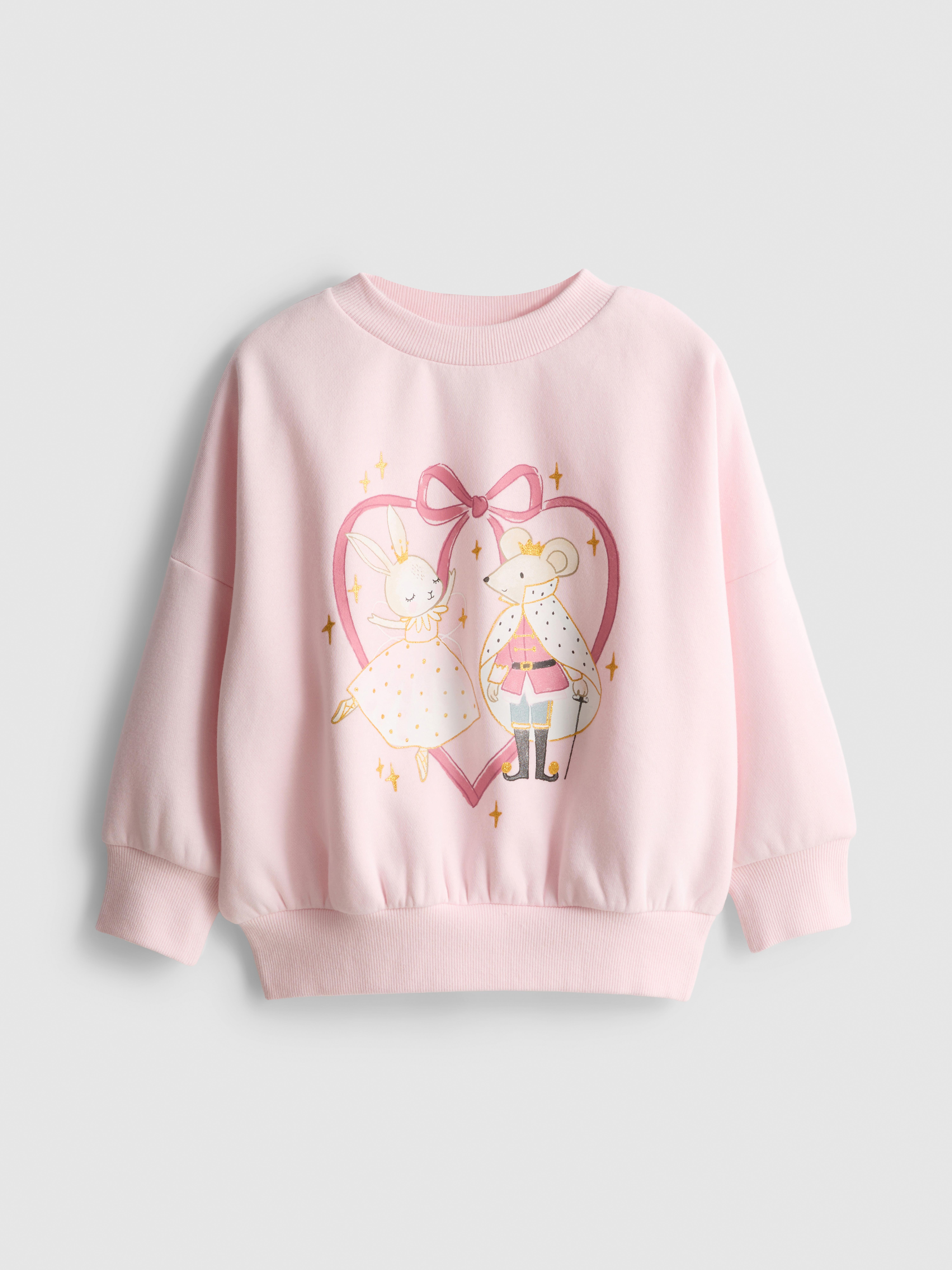 Girls Multi 1-9yrs | Cotton Rich Printed Sweatshirt | Primark