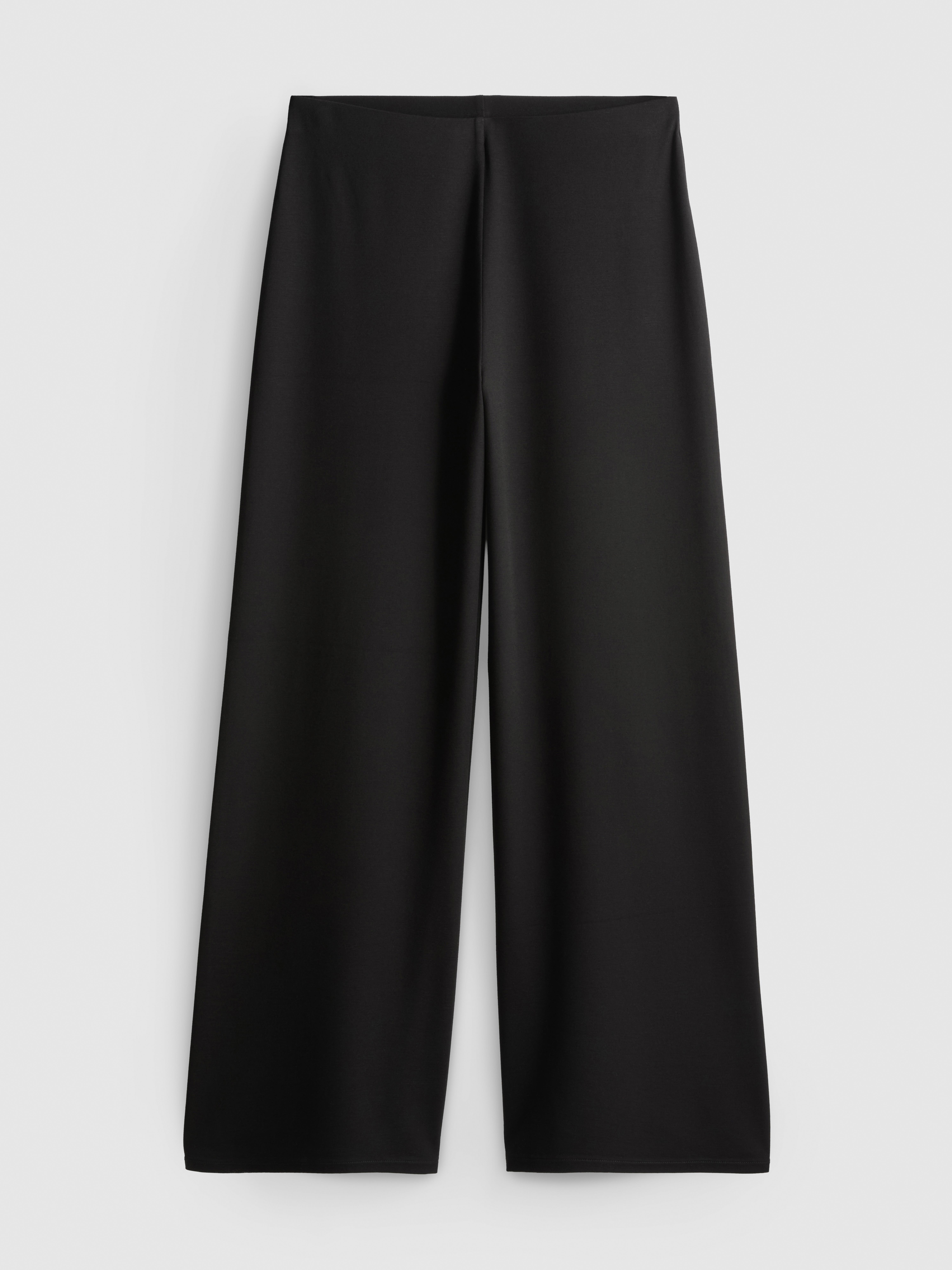 Pantalon large plissé en jersey