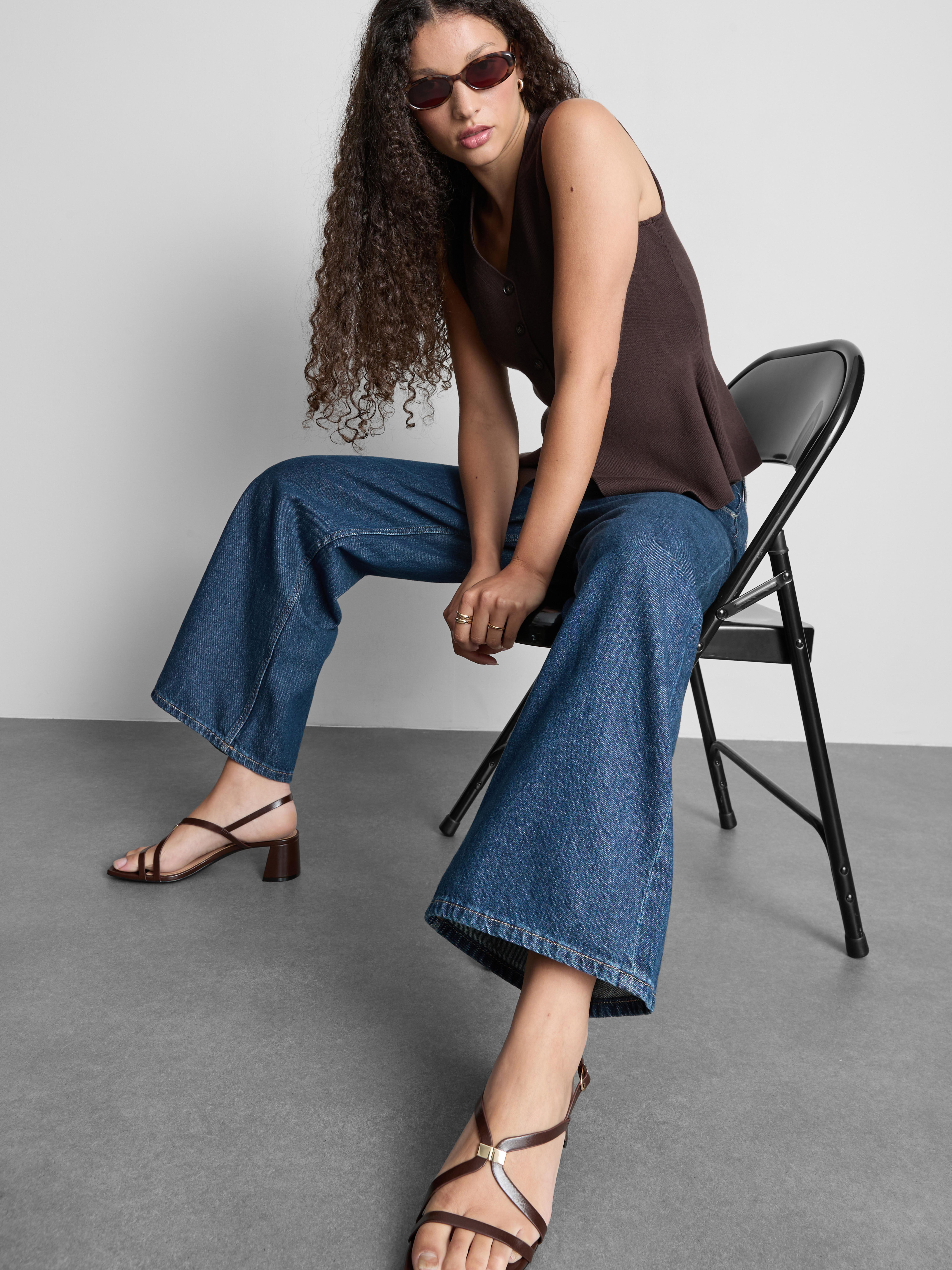 The Edit Pure Cotton Denim Cropped Jeans