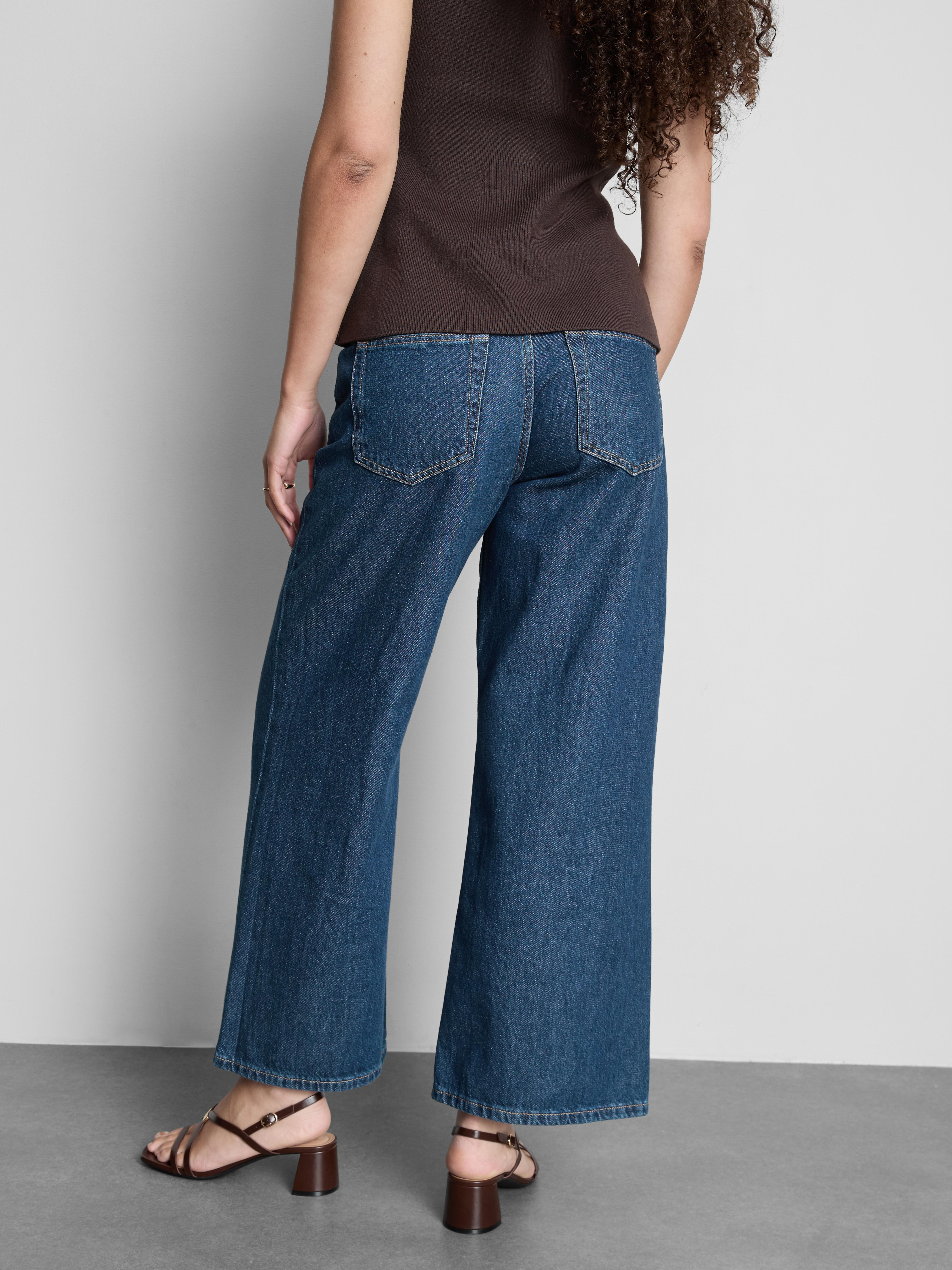 The Edit Pure Cotton Denim Cropped Jeans