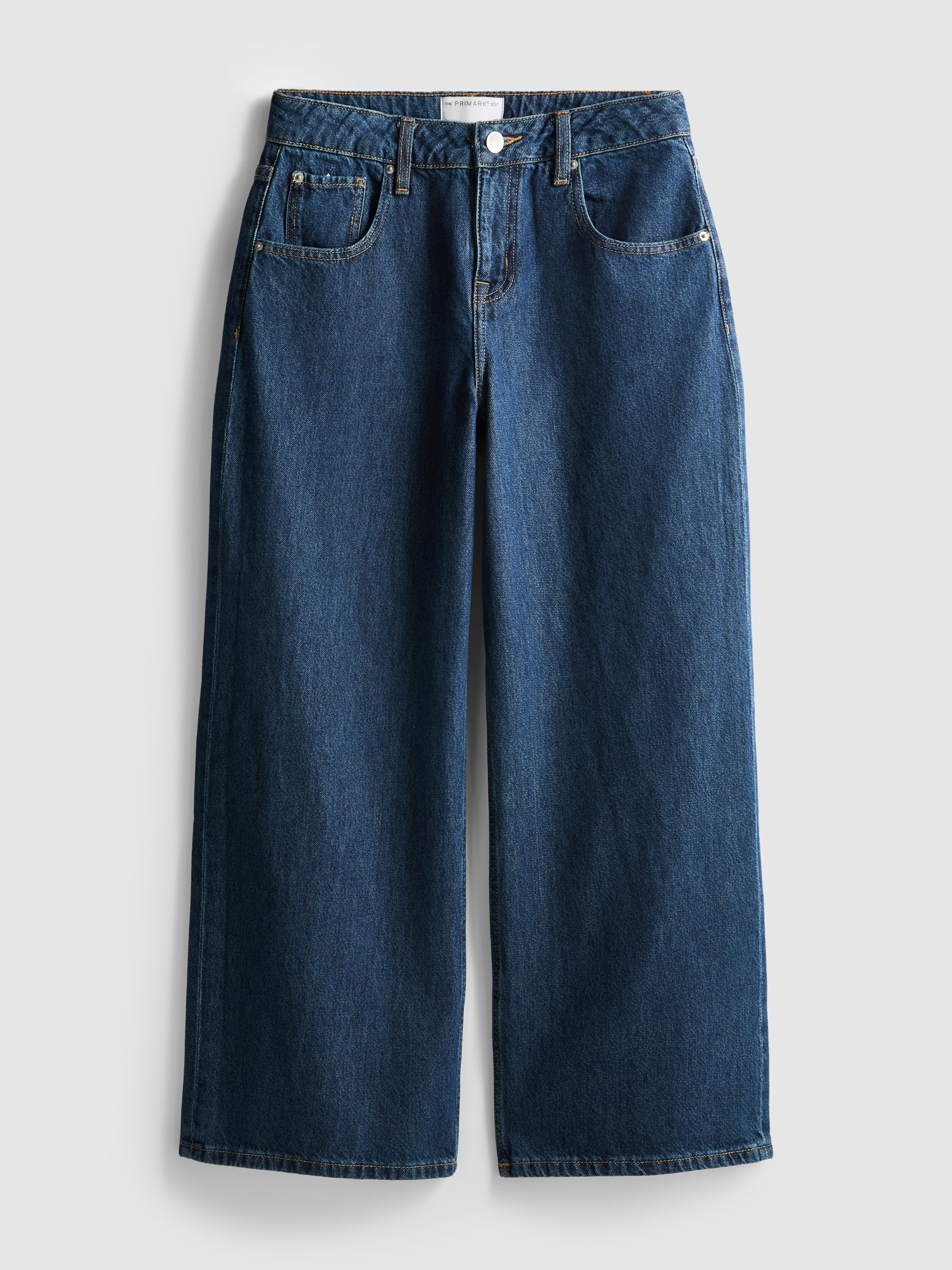 The Edit Pure Cotton Denim Cropped Jeans