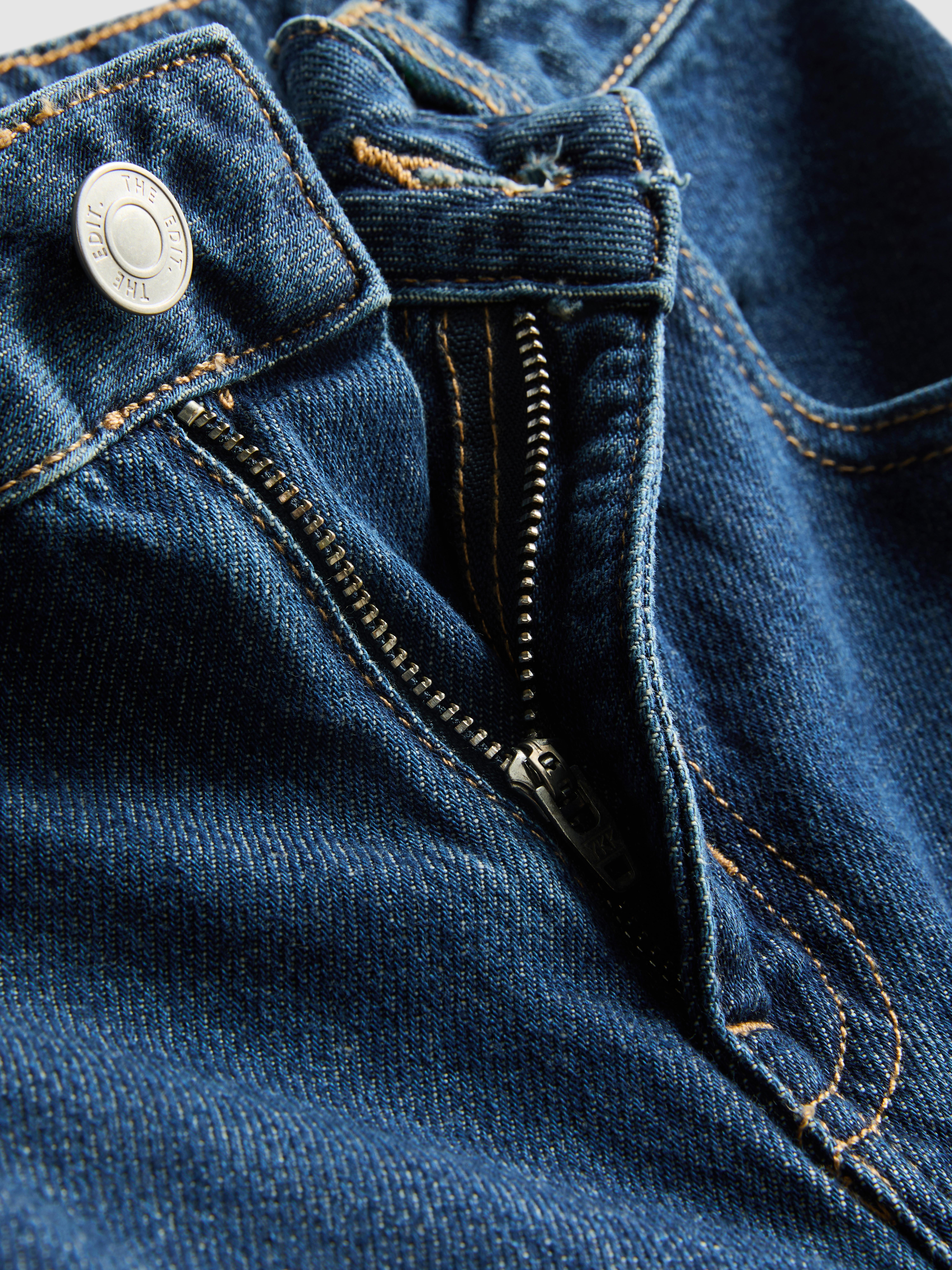 The Edit Pure Cotton Denim Cropped Jeans