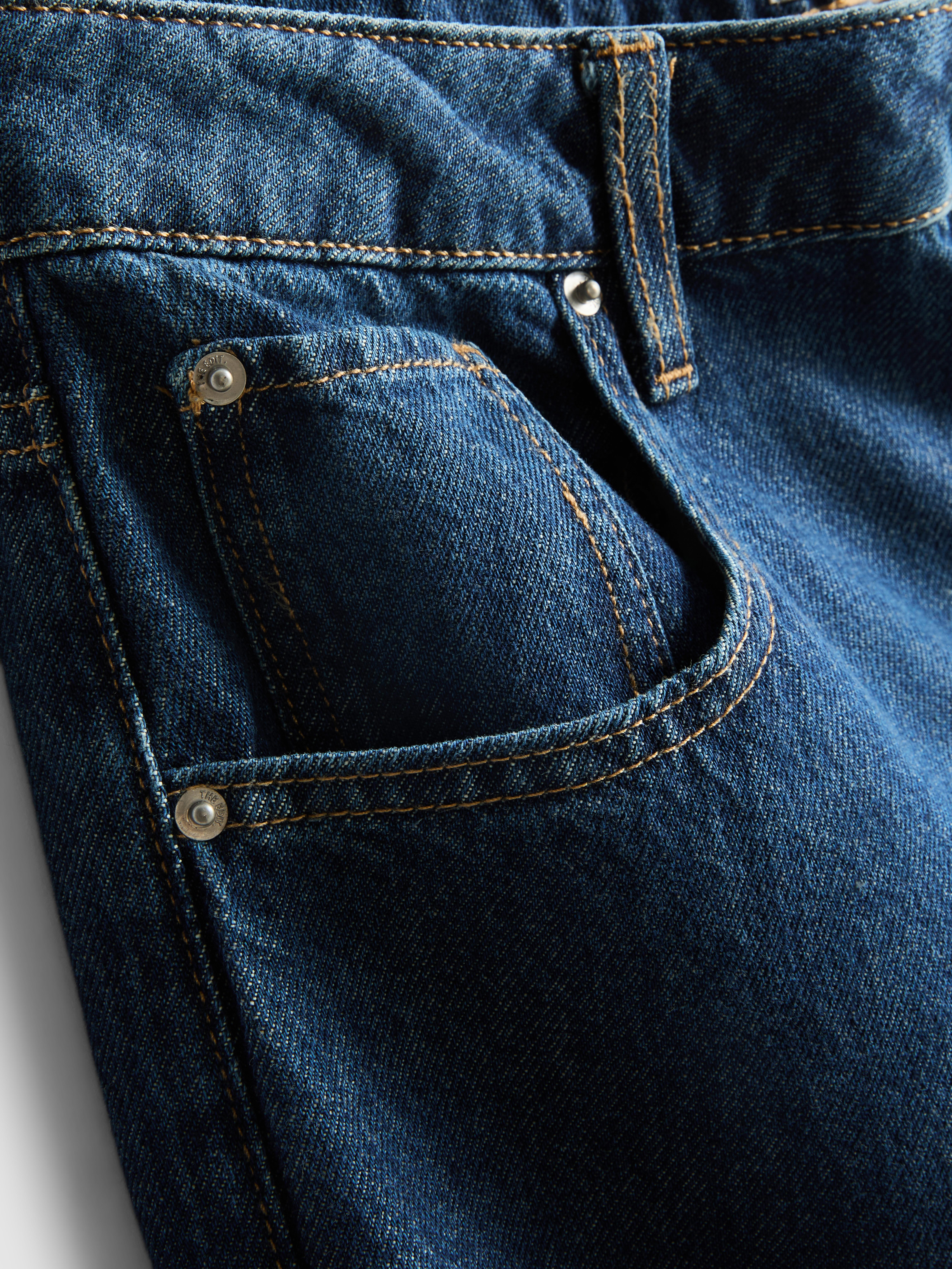 The Edit Pure Cotton Denim Cropped Jeans