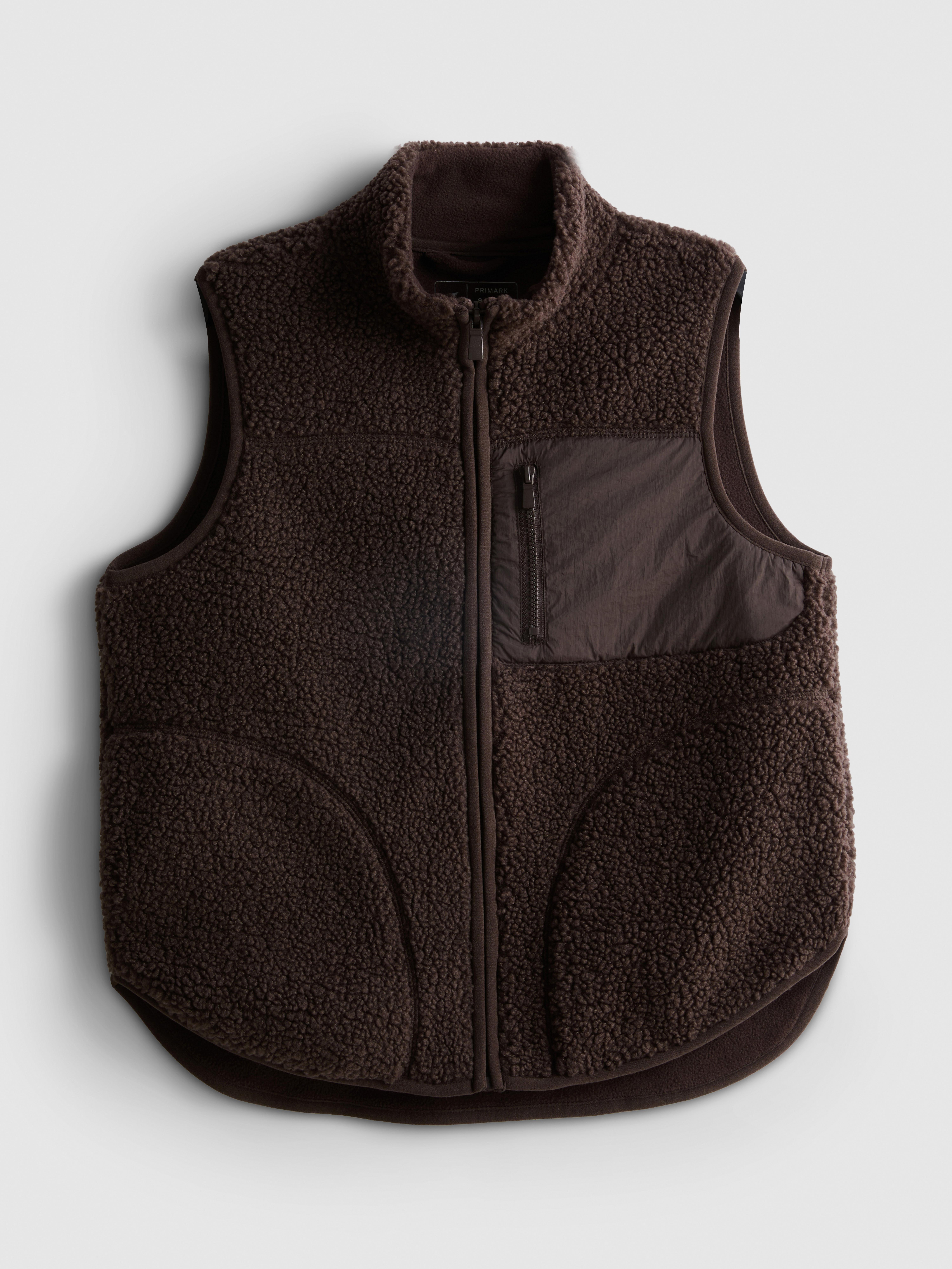 7-15yrs | Active Zip-Up Fleece Trim Vest