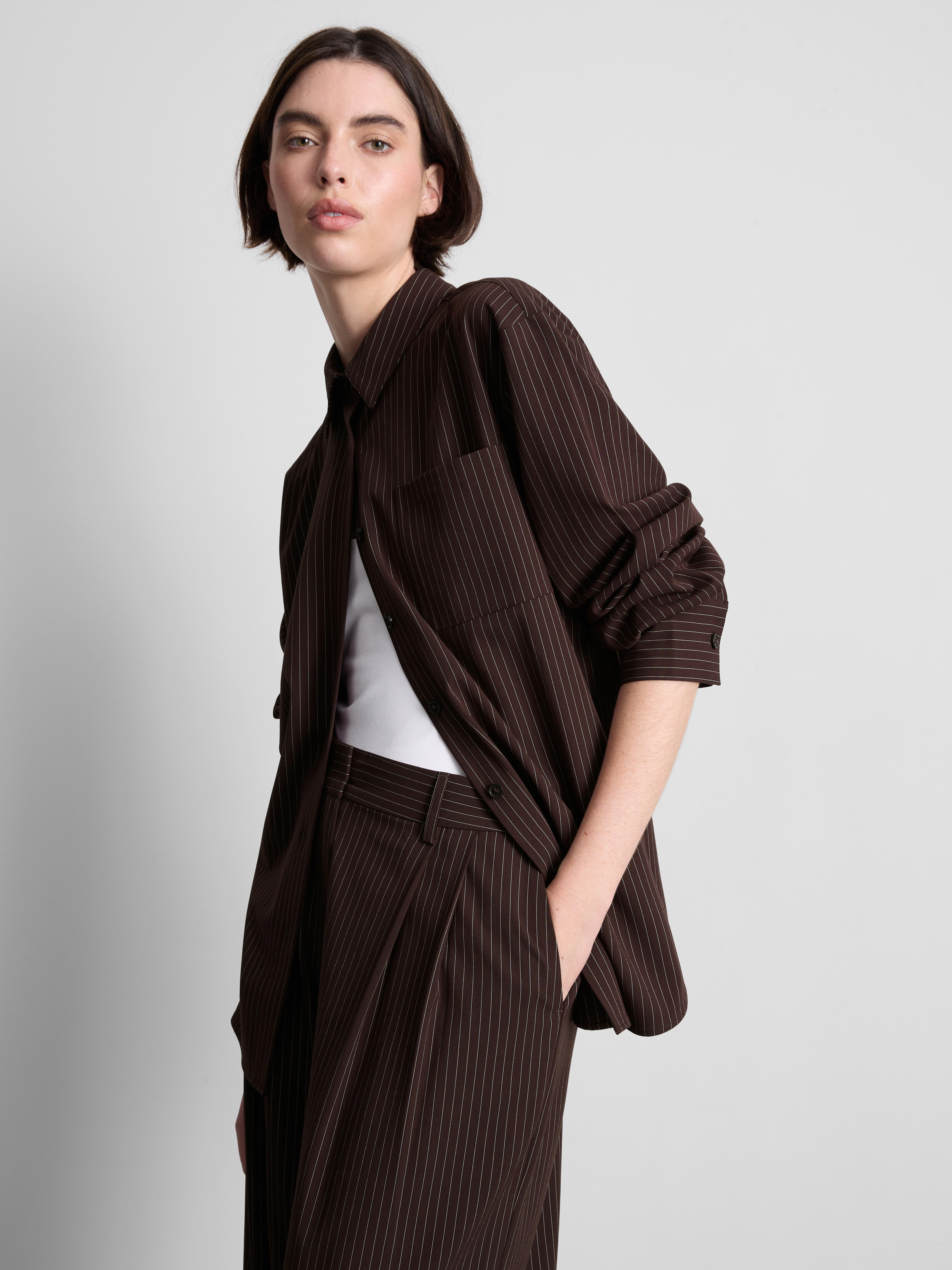 Oversized Pinstripe Shirt