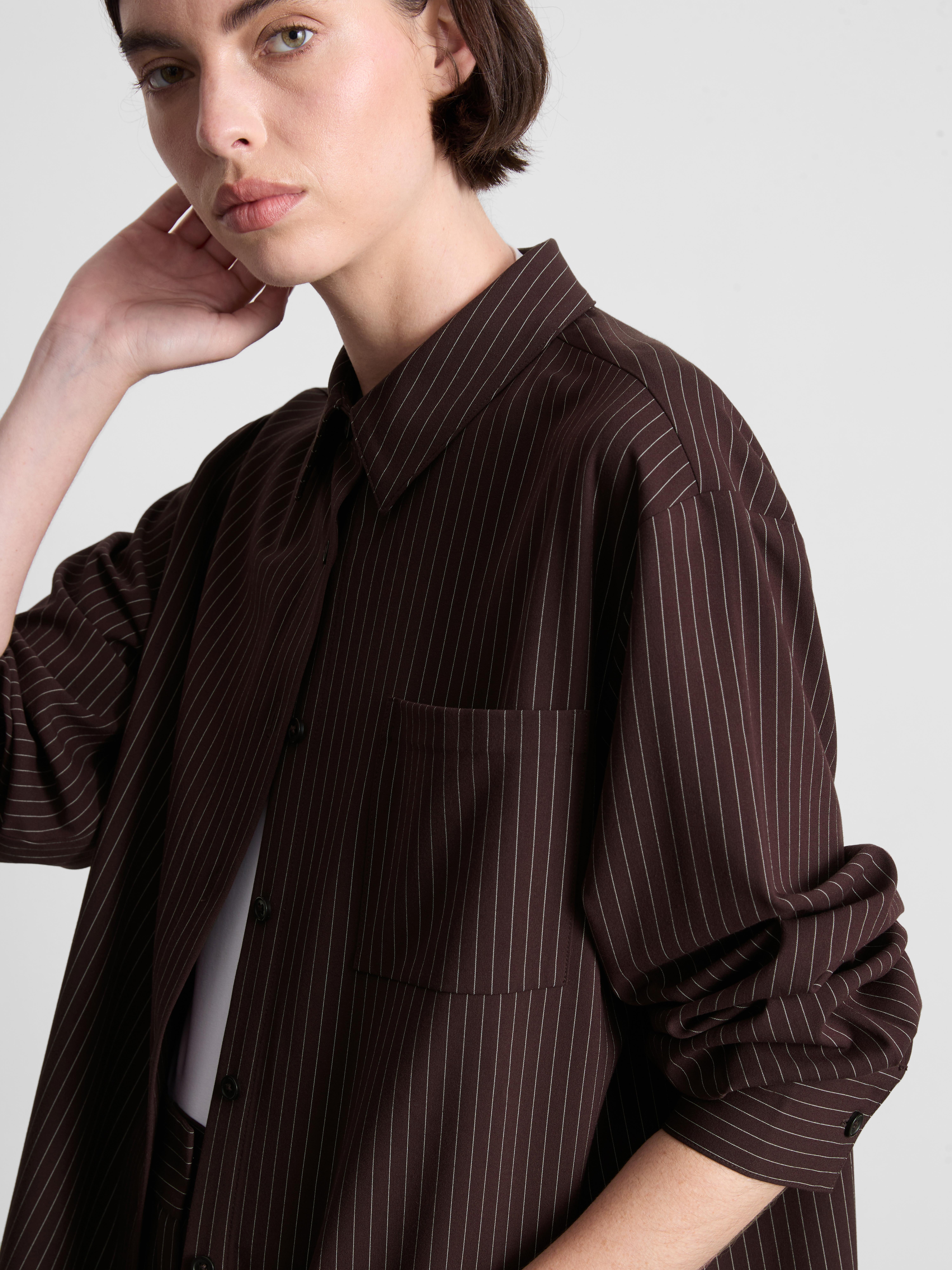 Oversized Pinstripe Shirt