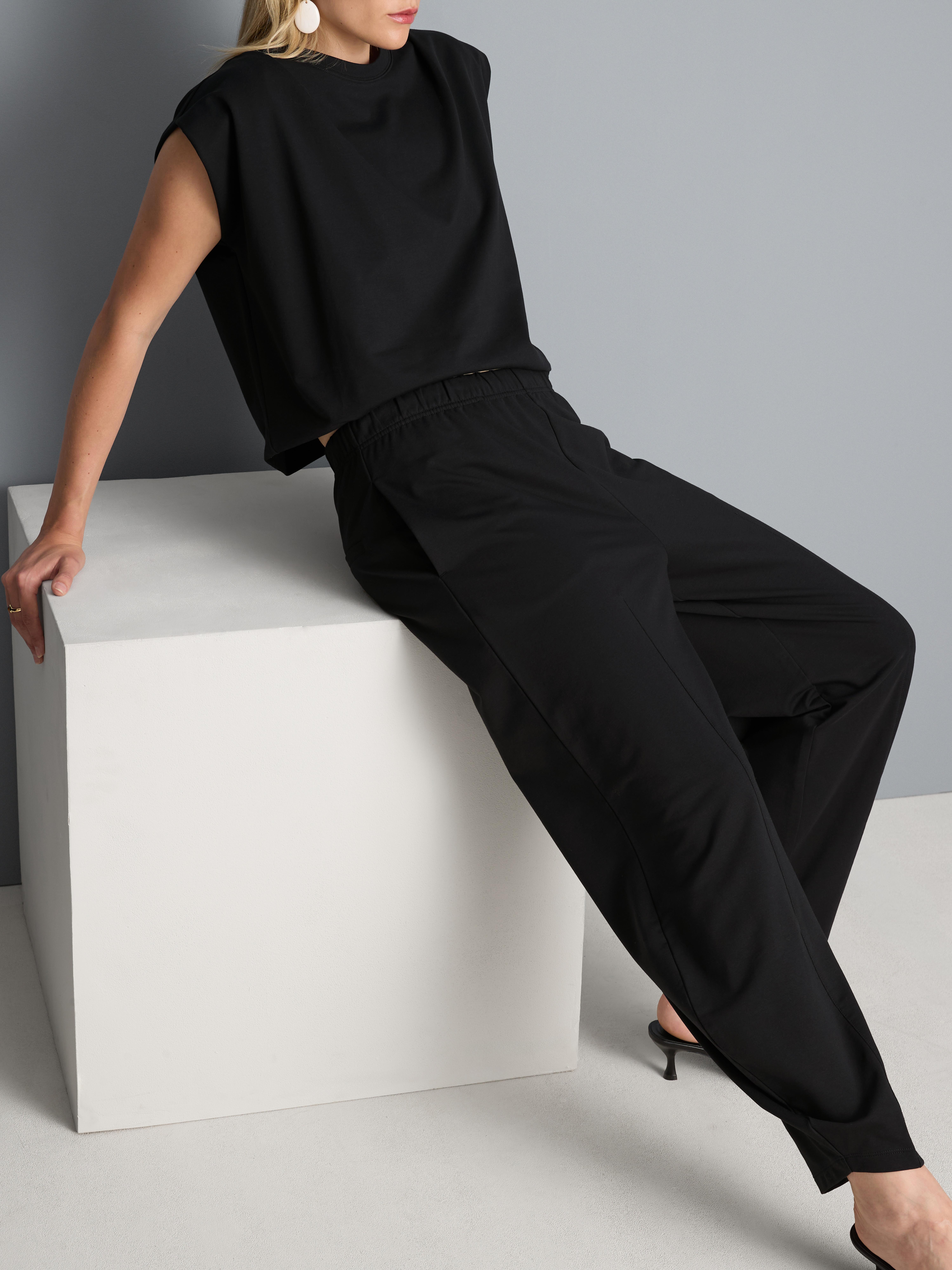 Cotton Rich Barrel Leg Joggers