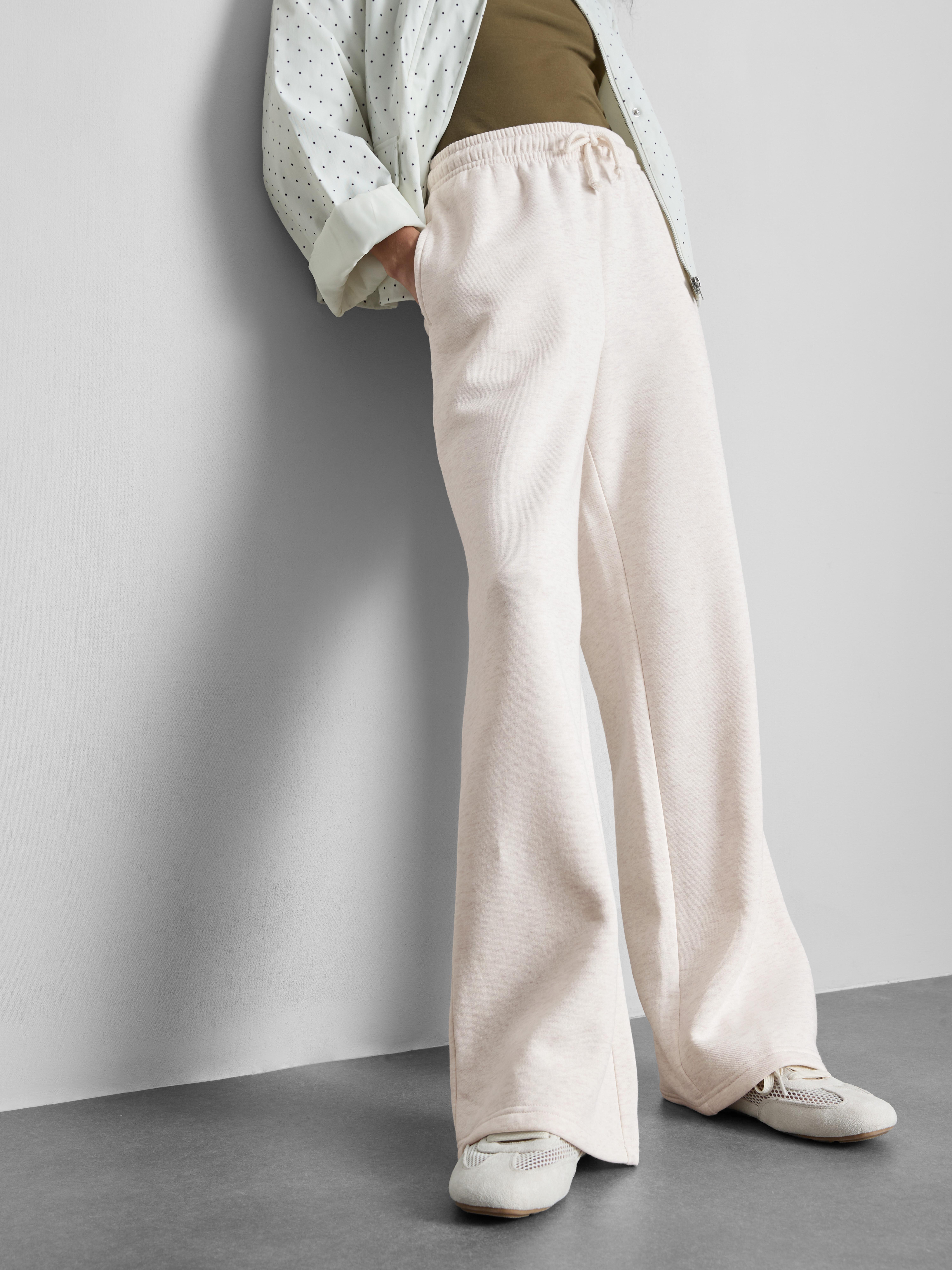 Cotton Blend Straight Leg Joggers