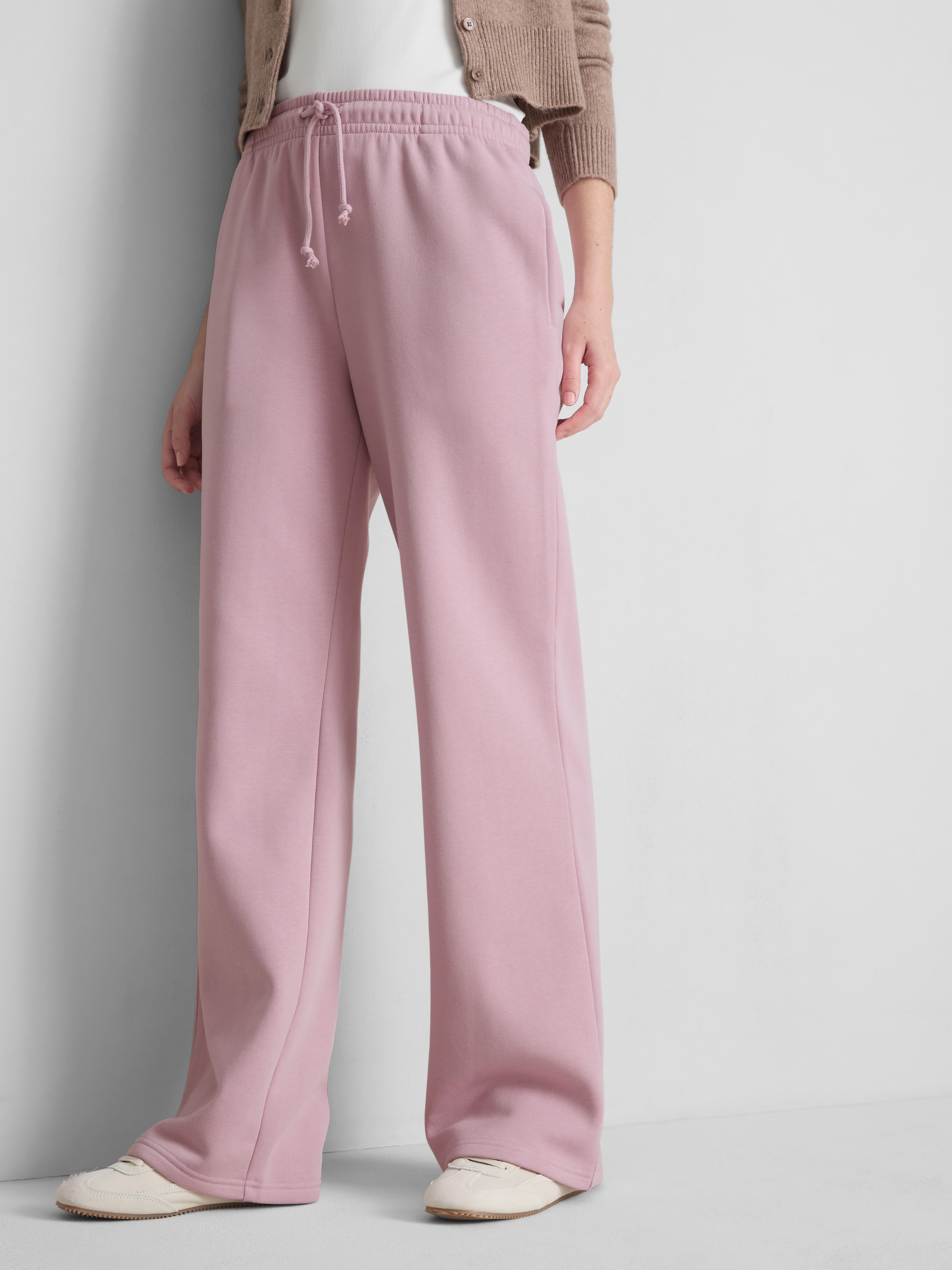Cotton Blend Straight Leg Joggers