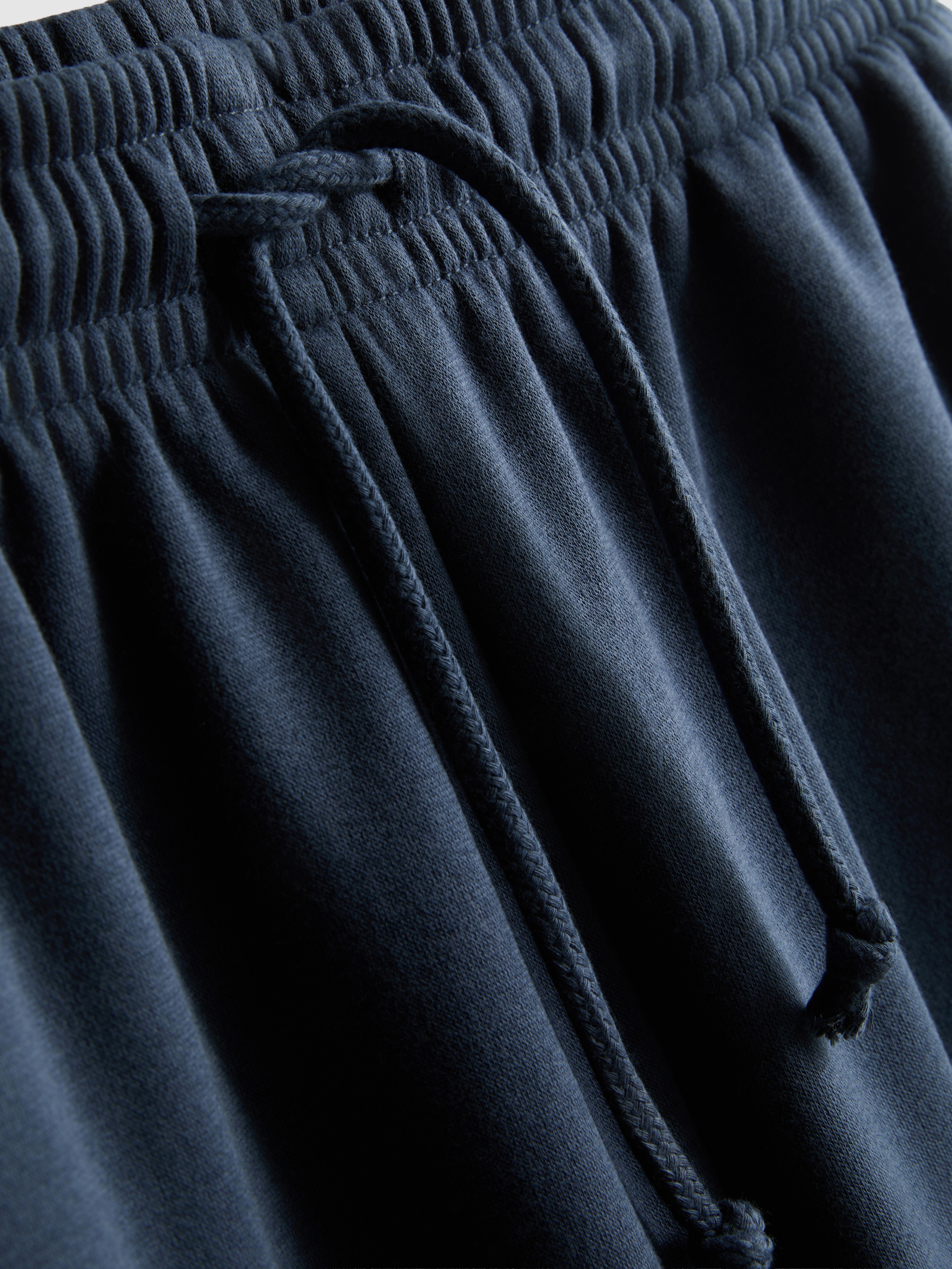 Bas de jogging droit en mélange de coton