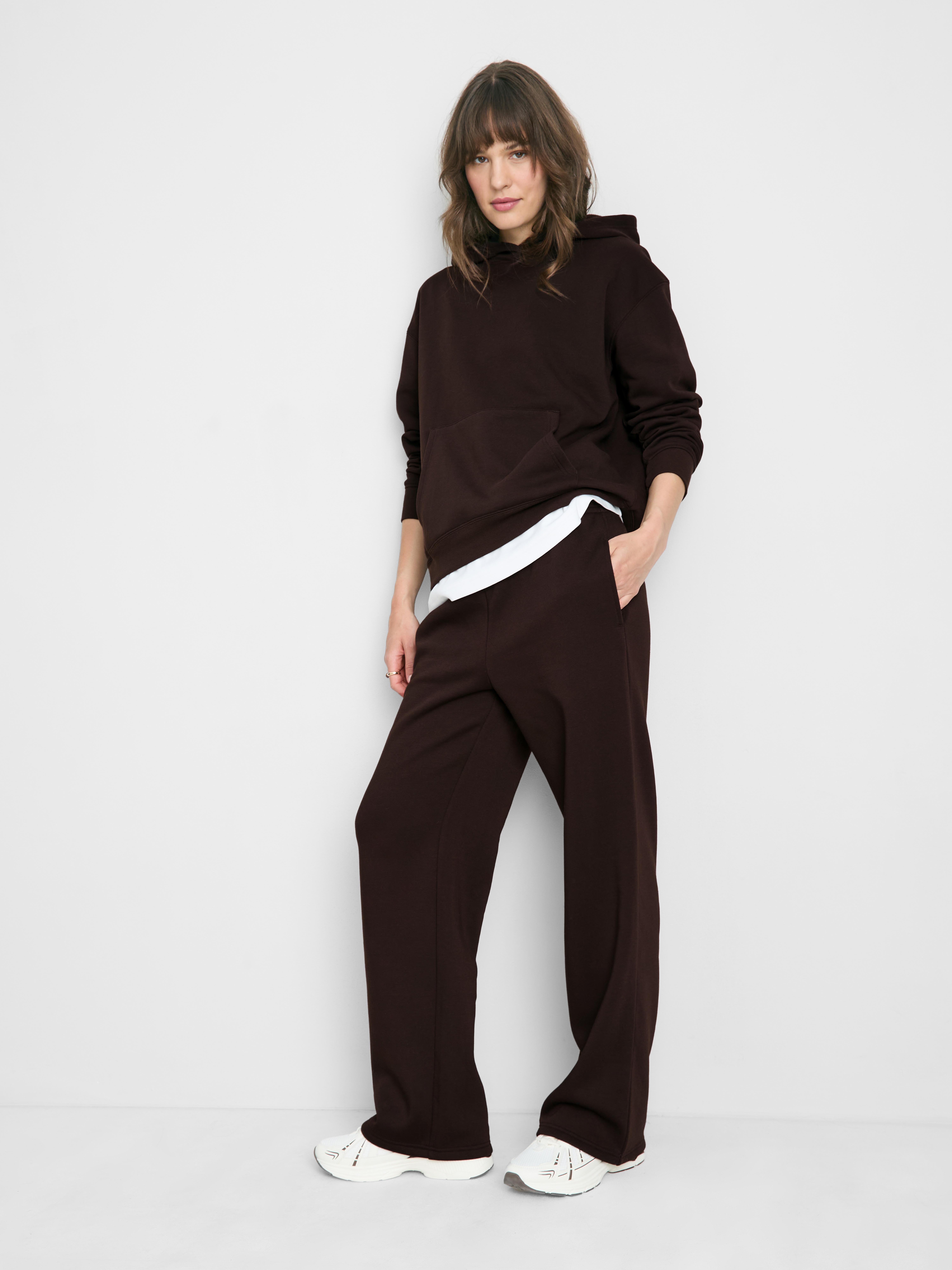 Cotton Blend Straight Leg Joggers