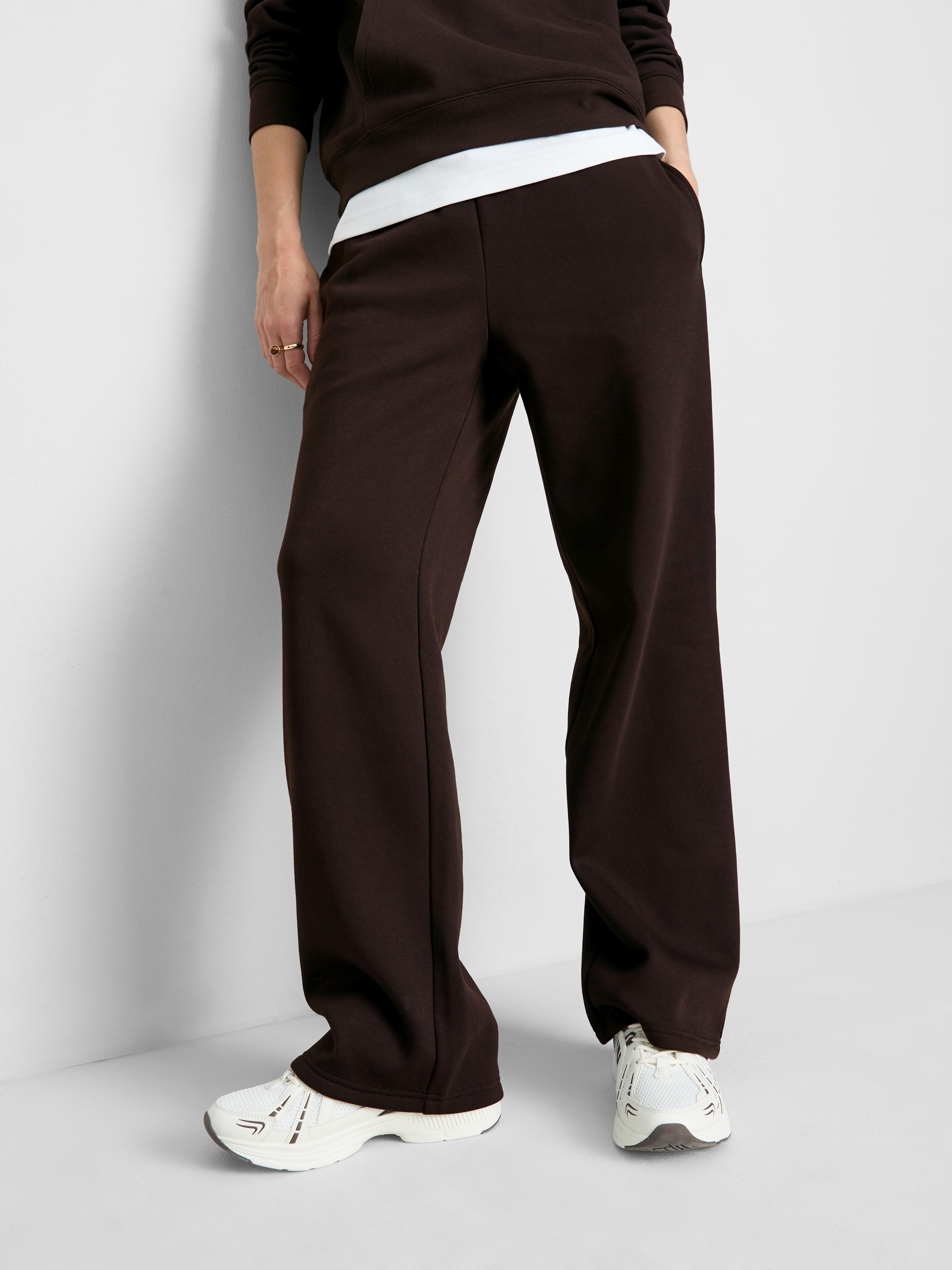 Cotton Blend Straight Leg Joggers