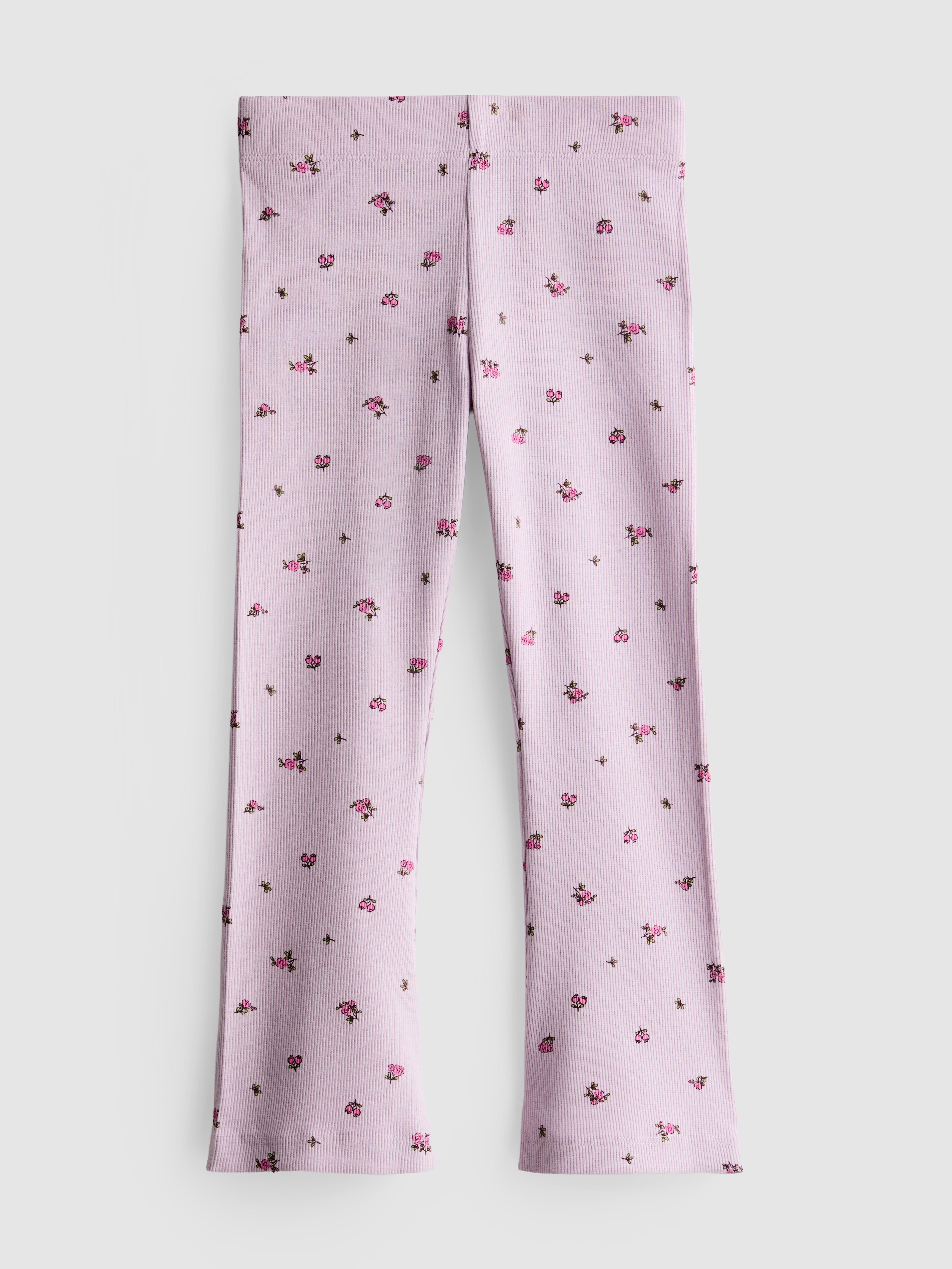 1-9yrs | Cotton Rich Ribbed Flare Leggings