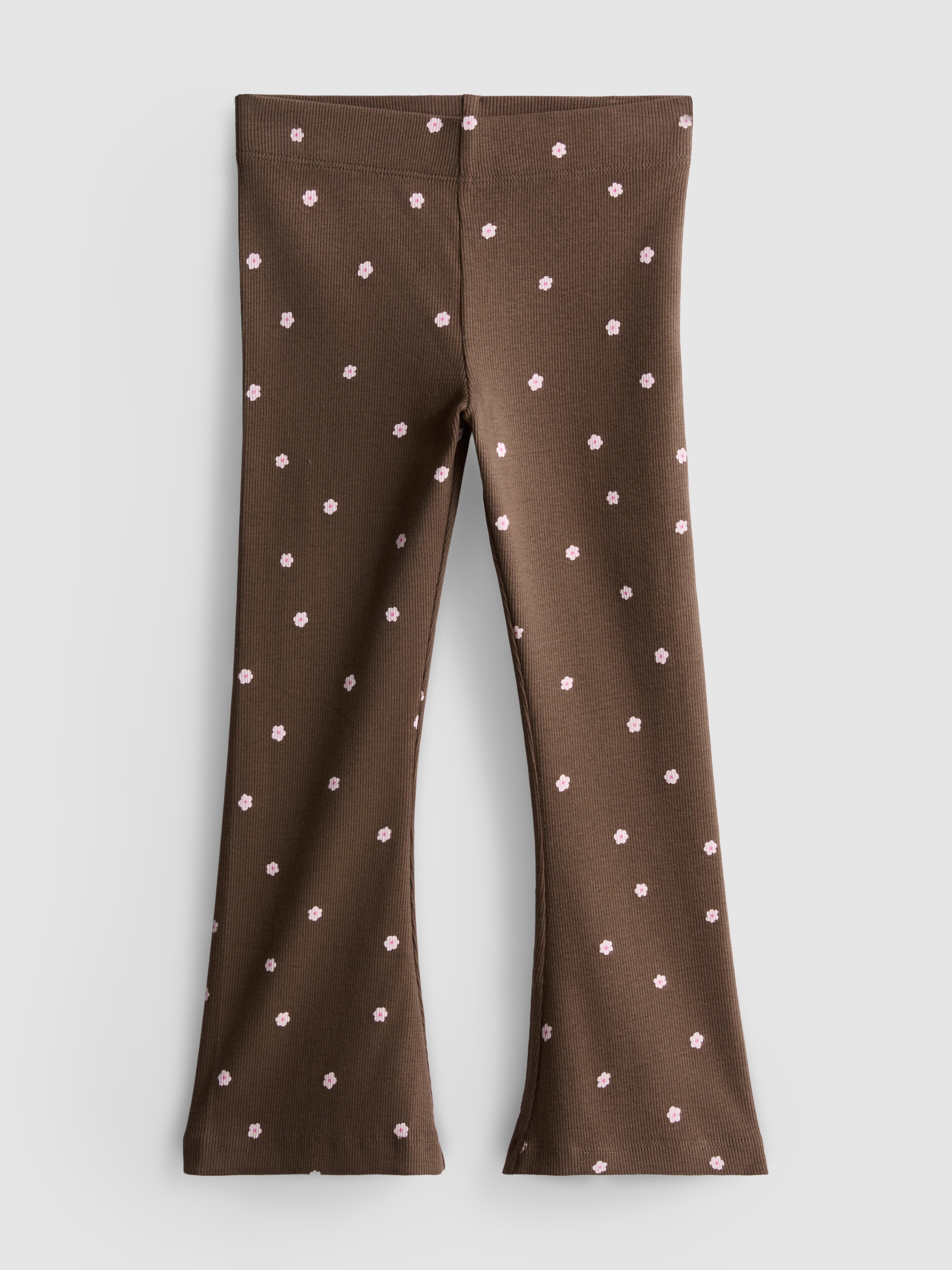 1-9yrs | Cotton Rich Ribbed Flare Leggings