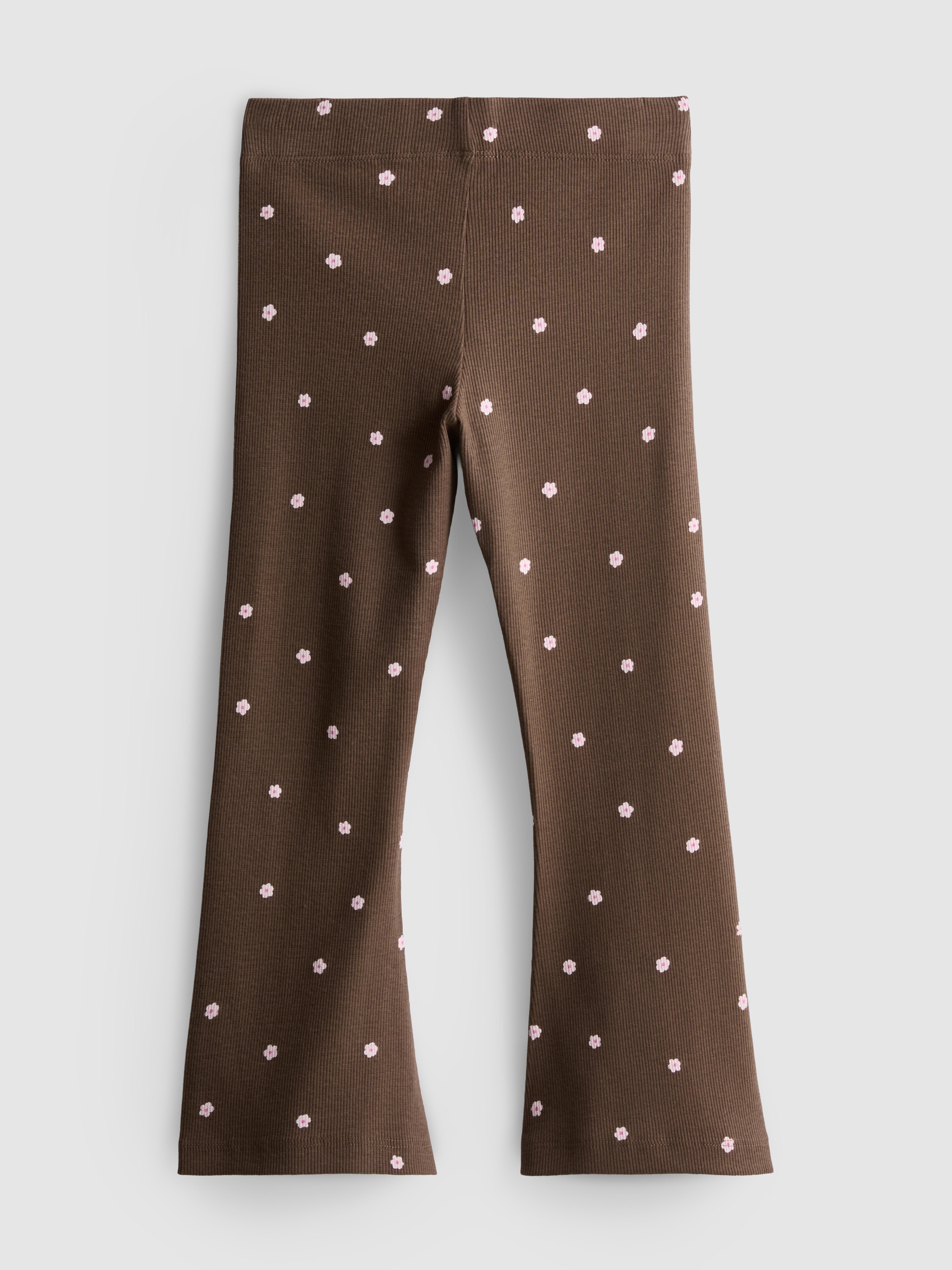 1-9yrs | Cotton Rich Ribbed Flare Leggings
