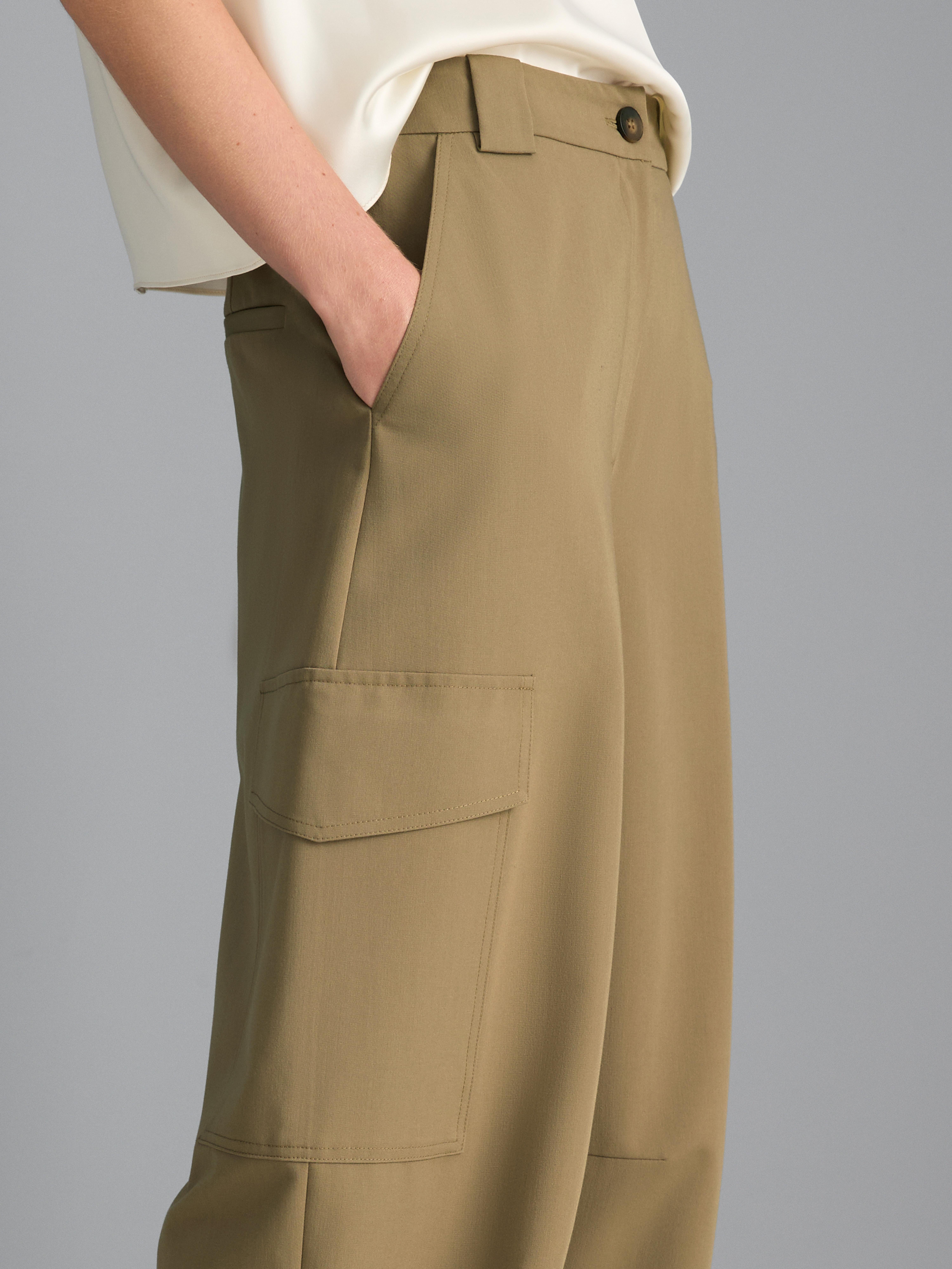 Barrel Leg Cargo Trousers