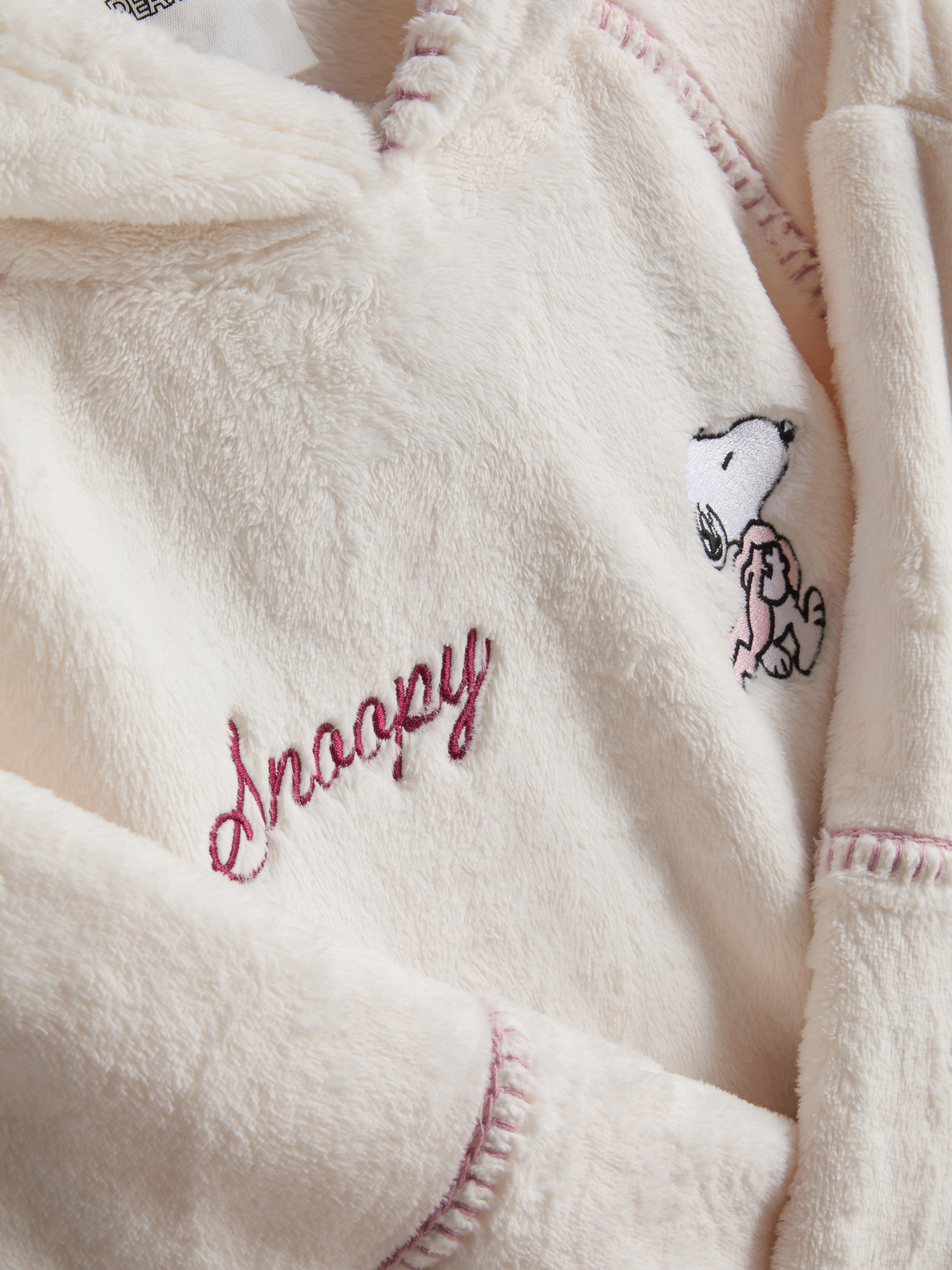 Camisola capuz pelúcia gráfico Snoopy