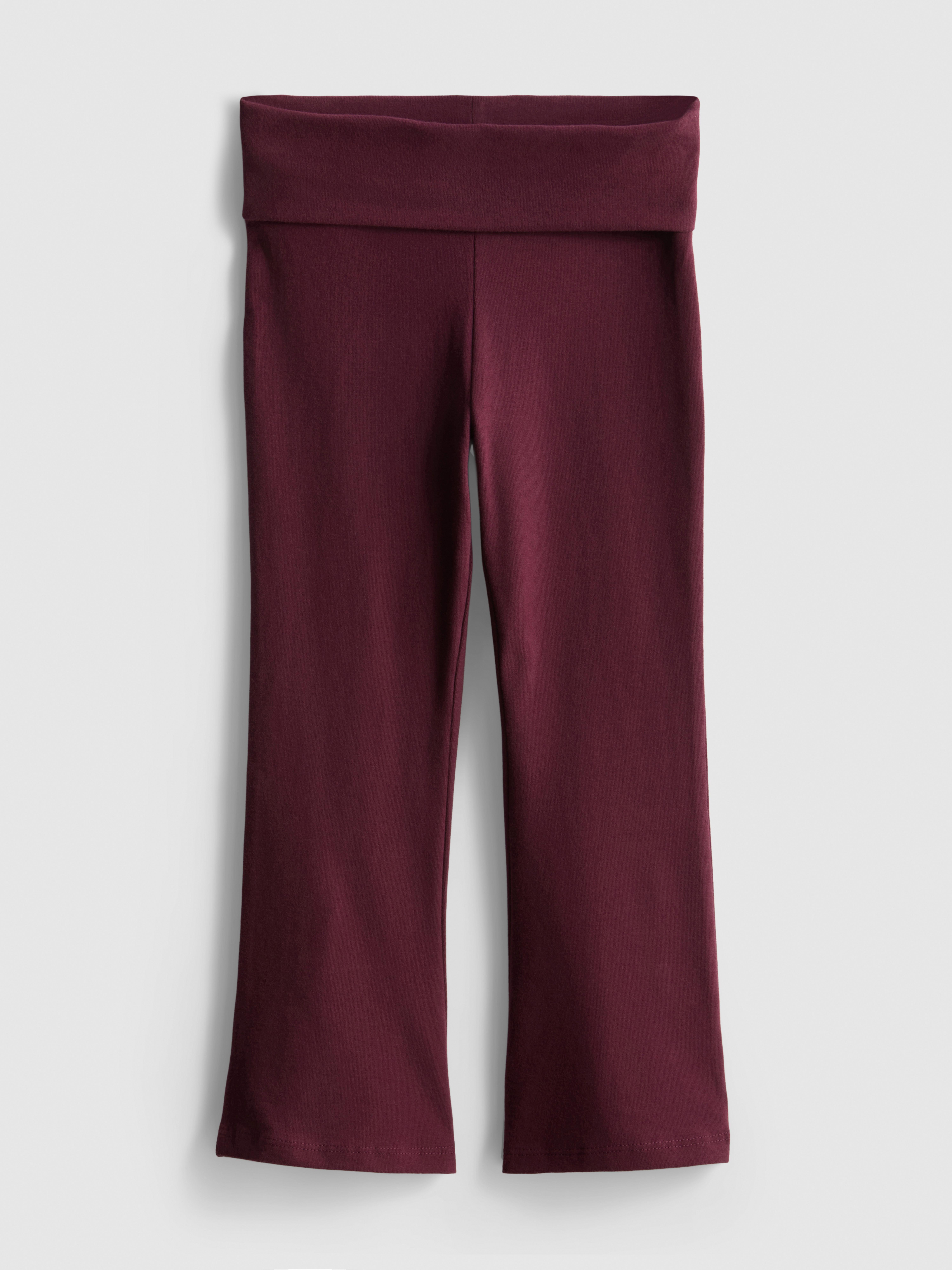 1-9yrs | Cotton Rich Foldover Waist Flared Leggings