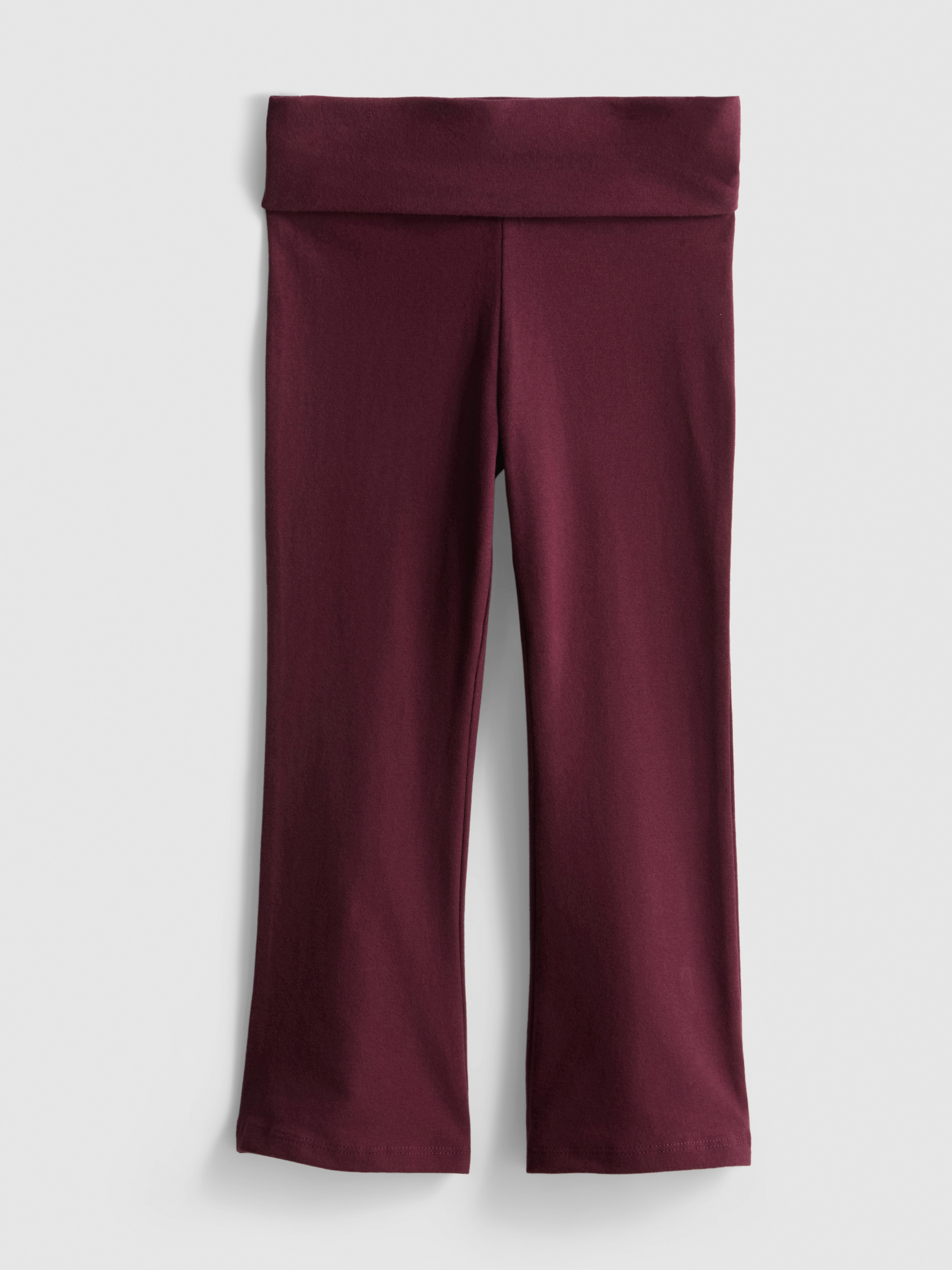 1-9yrs | Cotton Rich Foldover Waist Flared Leggings