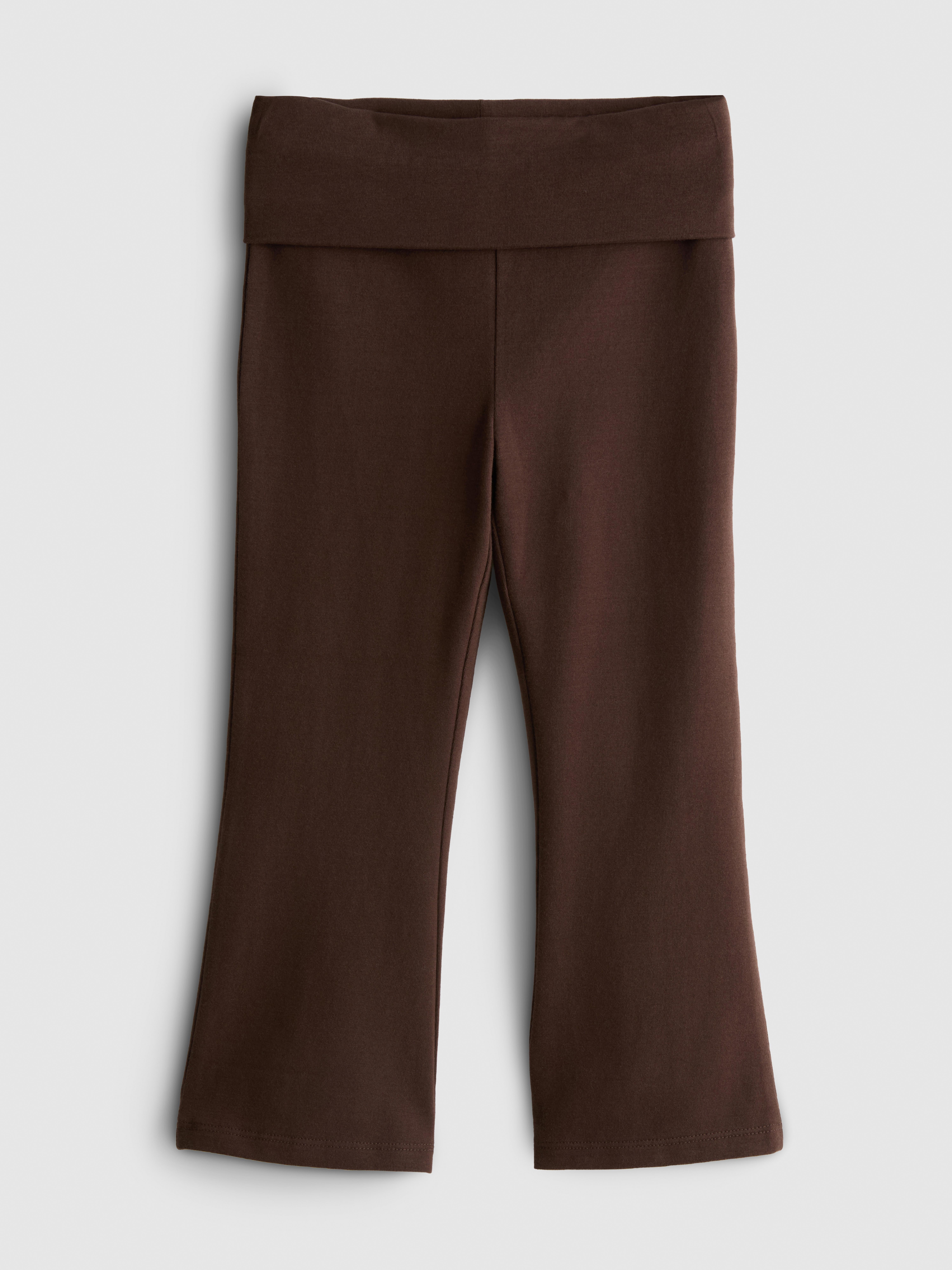 1-9yrs | Cotton Rich Foldover Waist Flared Leggings