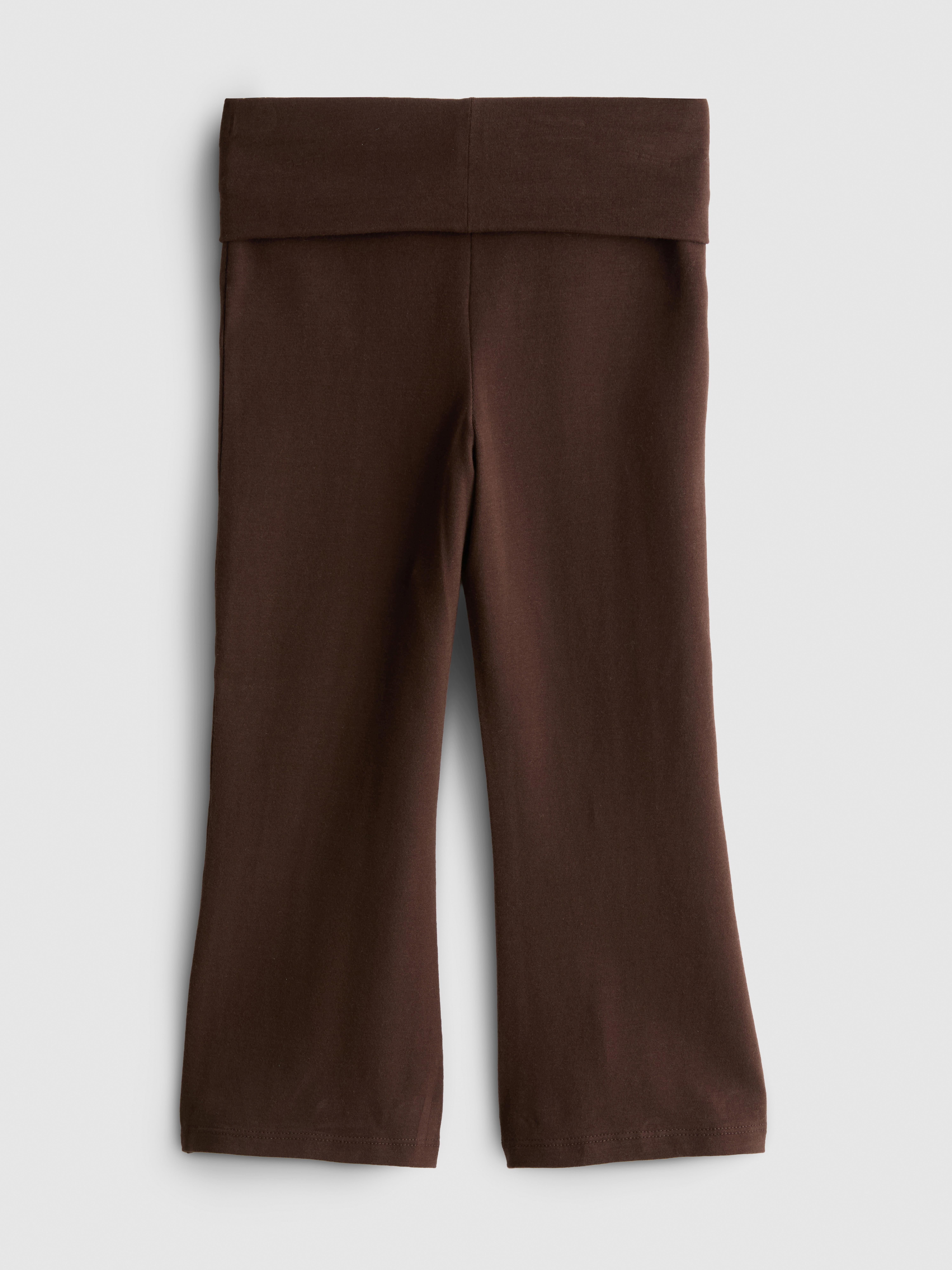 1-9yrs | Cotton Rich Foldover Waist Flared Leggings