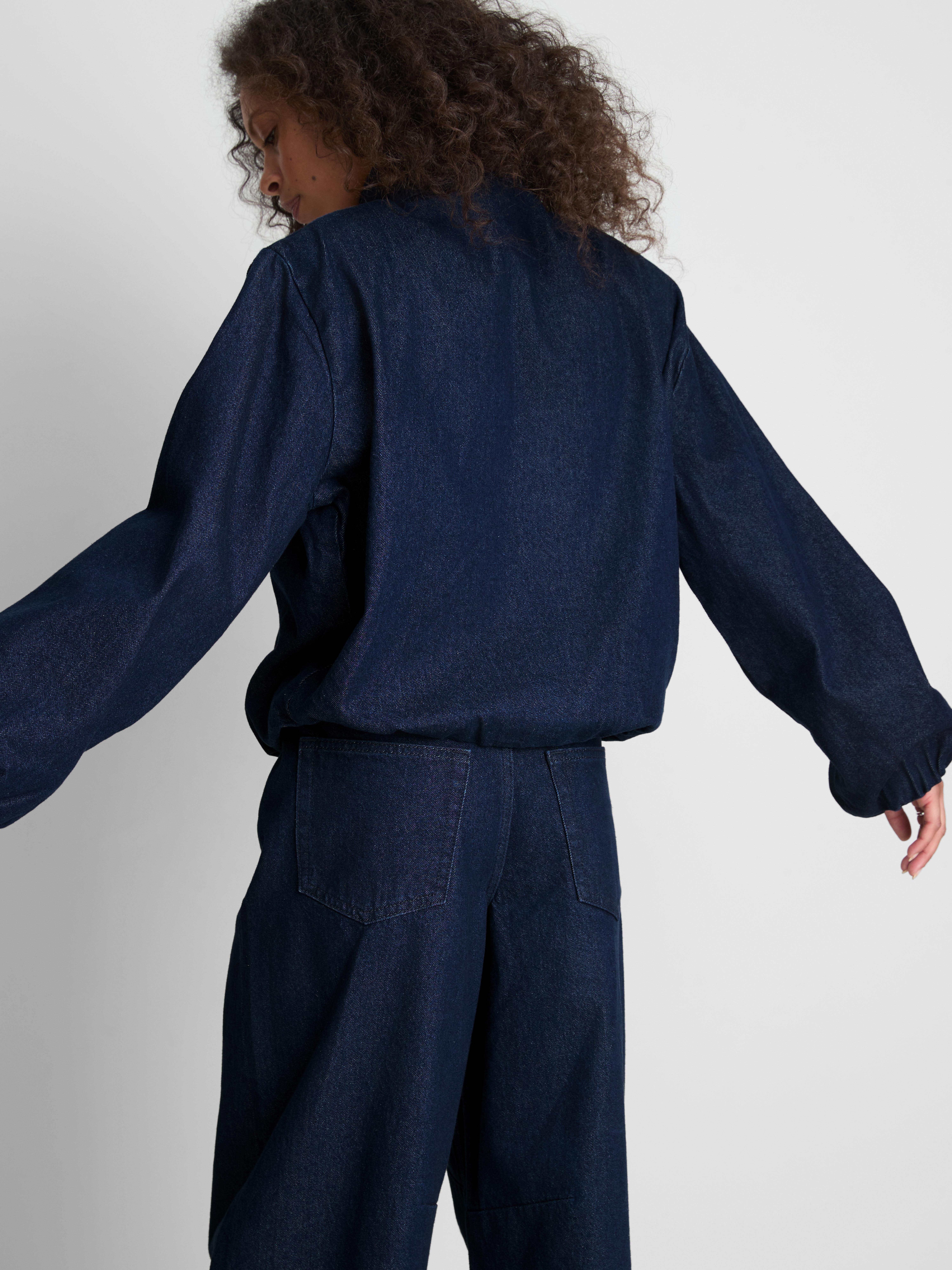 Paula Echevarría Funnel Neck Denim Jacket