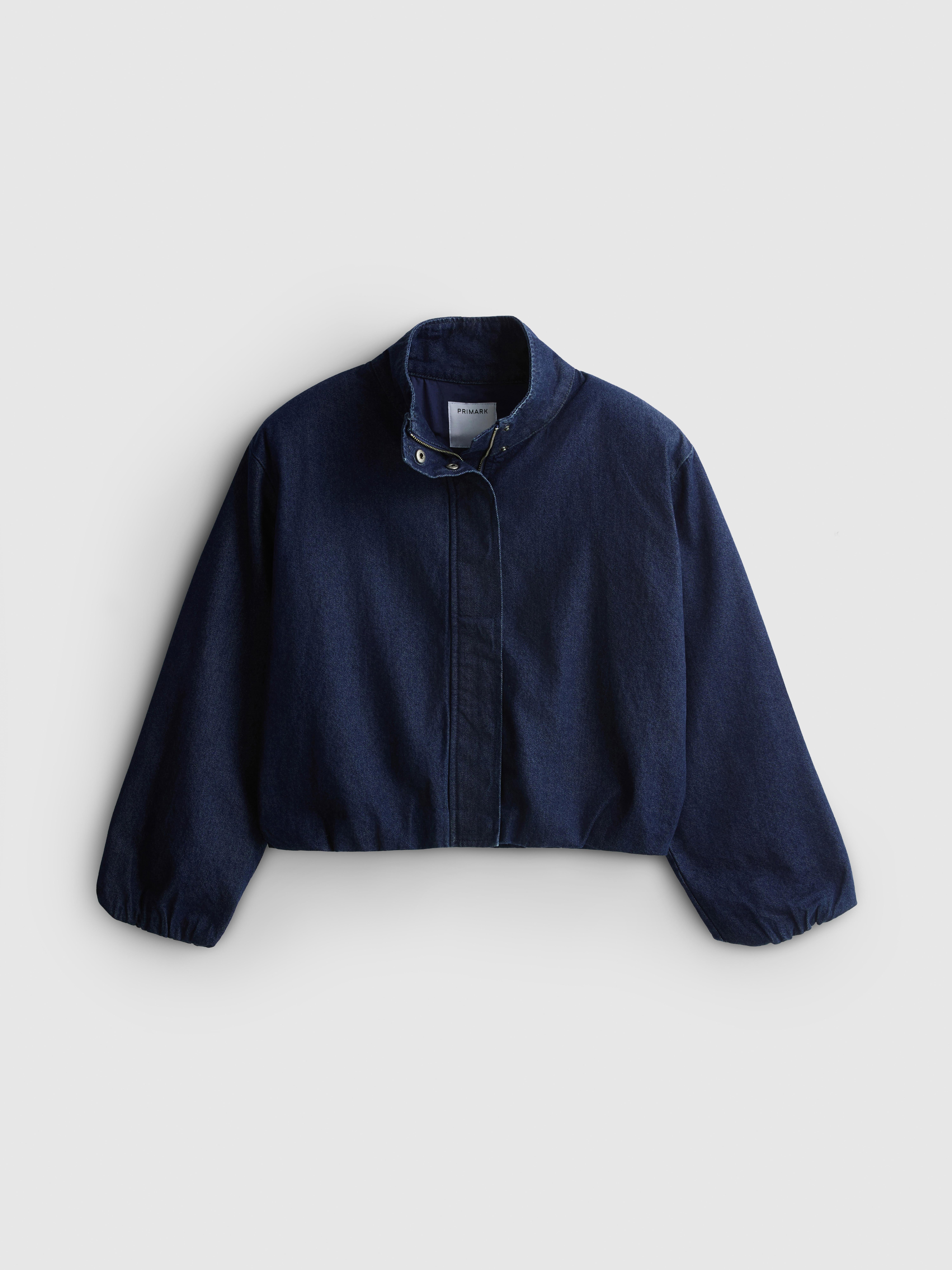 Paula Echevarría Funnel Neck Denim Jacket