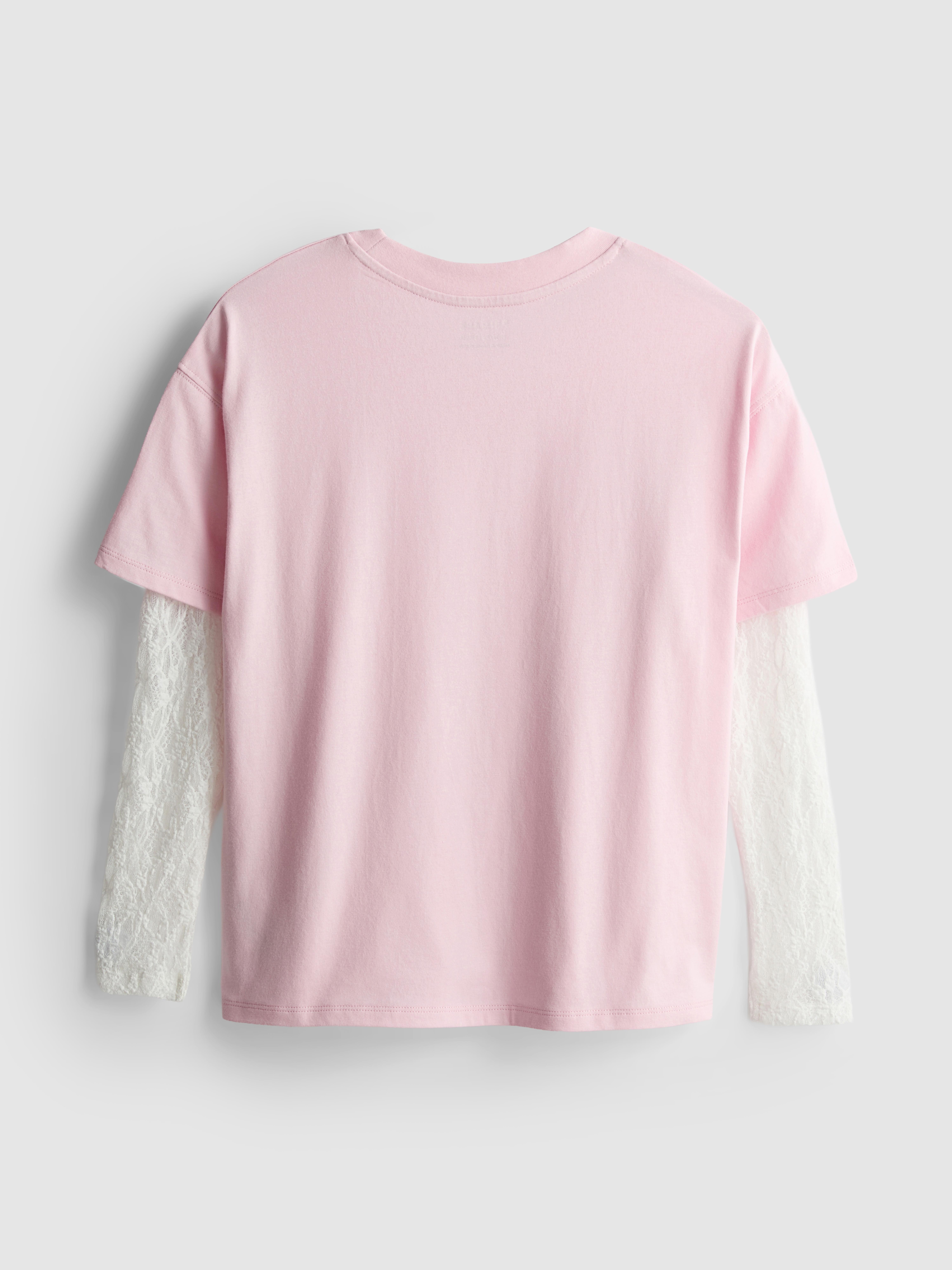 7-15yrs | 2-in-1 Cotton Rich Long Sleeve T-Shirt