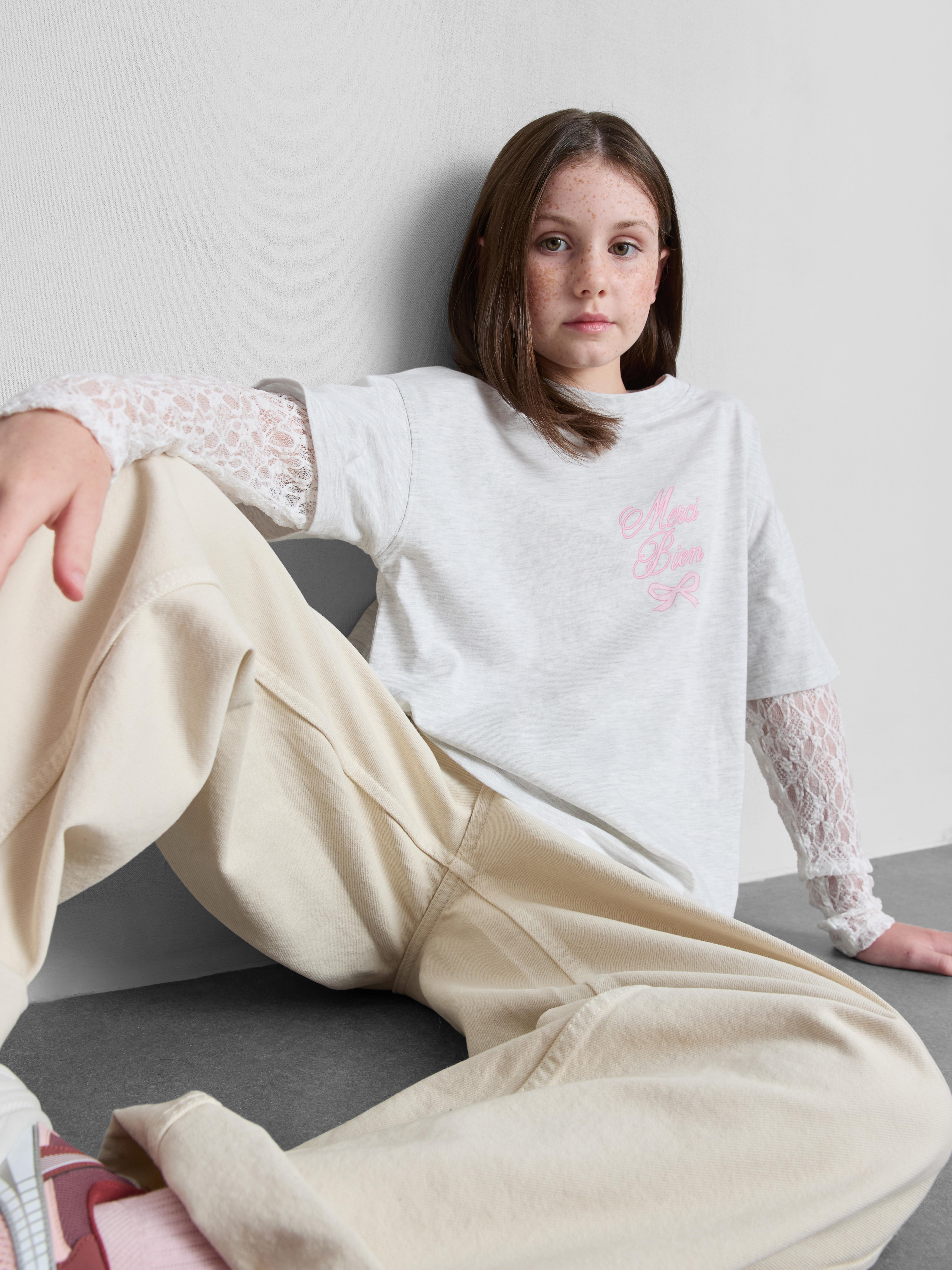 7-15yrs | 2-in-1 Pure Cotton Long Sleeve T-Shirt