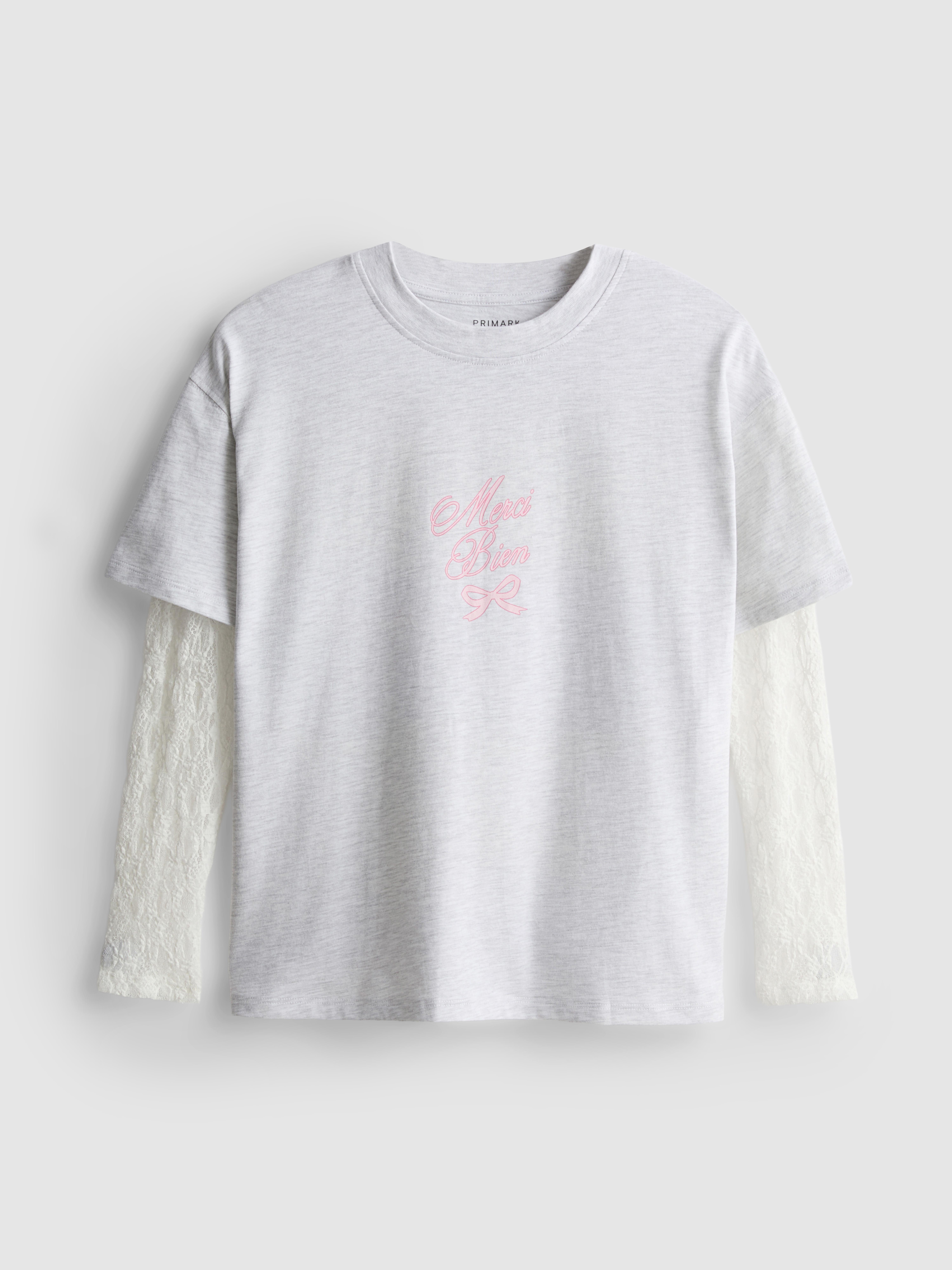 7-15yrs | 2-in-1 Cotton Rich Long Sleeve T-Shirt