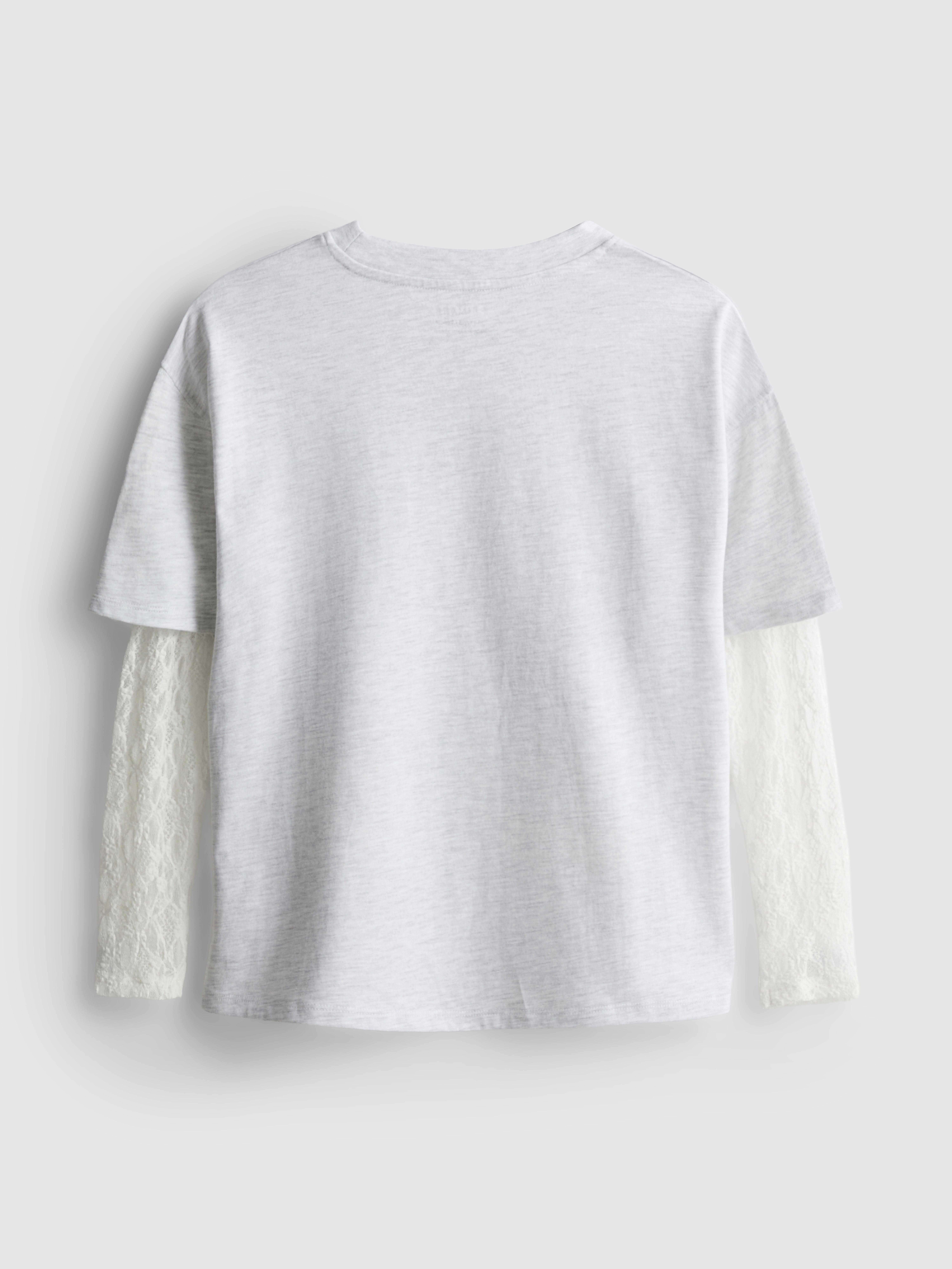 7-15yrs | 2-in-1 Cotton Rich Long Sleeve T-Shirt
