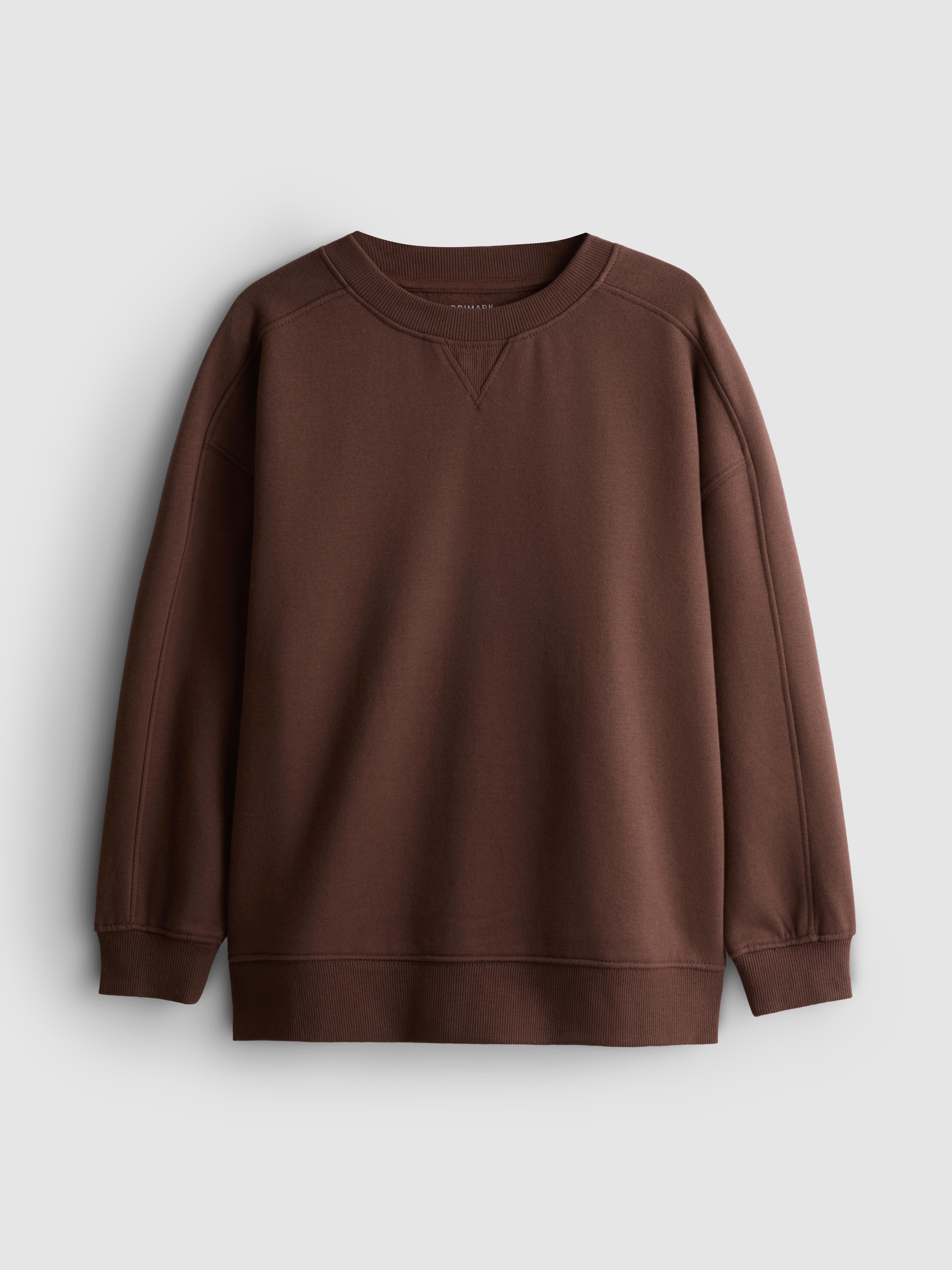 7-15yrs | Cotton Rich Sweatshirt Brown