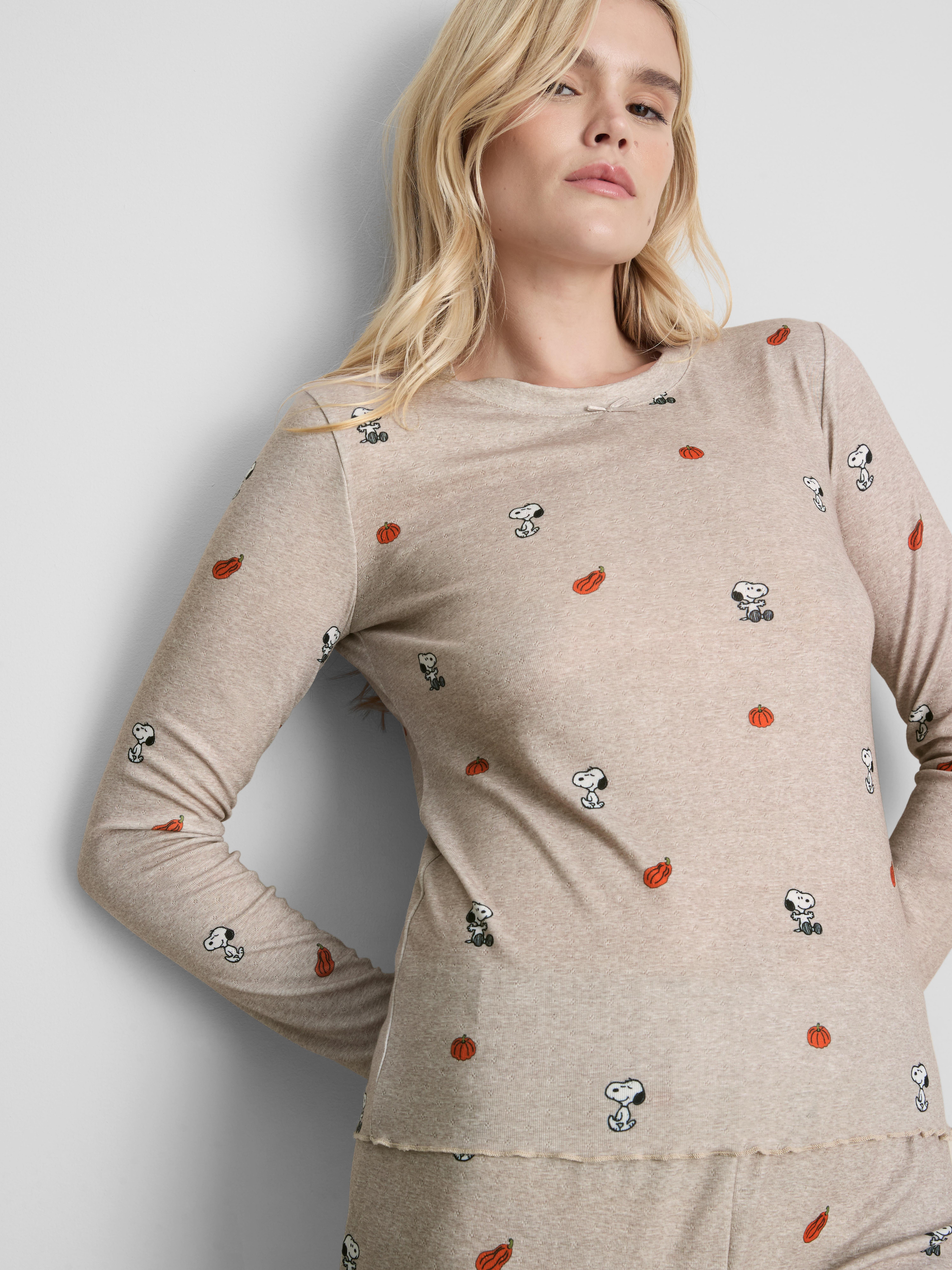 Snoopy Pointelle Pajama Top