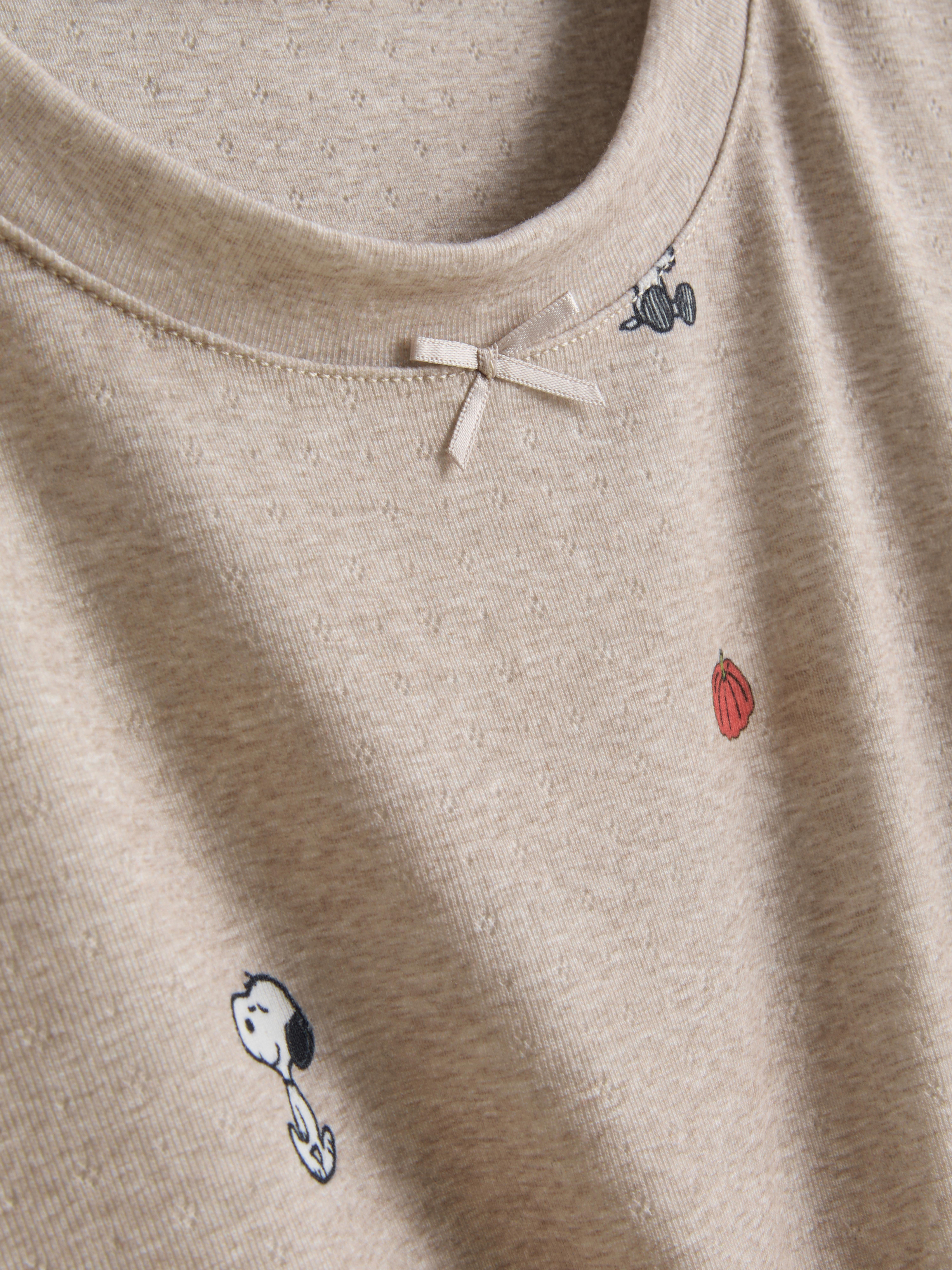 Snoopy Pointelle Pajama Top